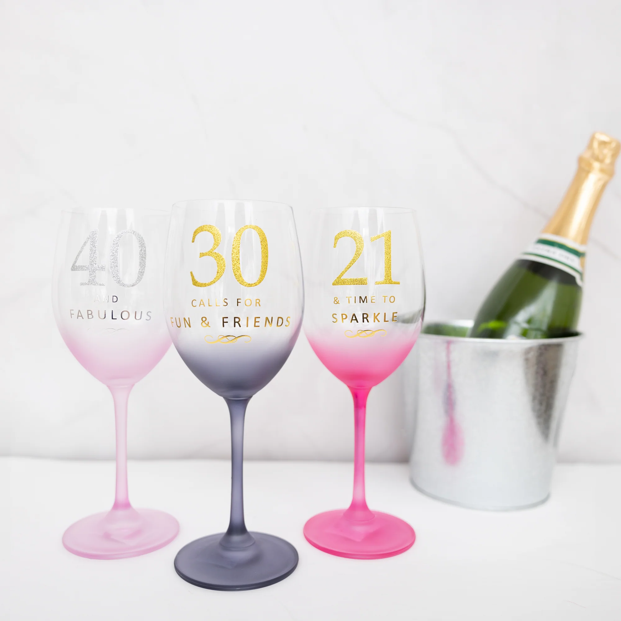21 Gift Boxed 19 oz Crystal Wine Glass - Image 3