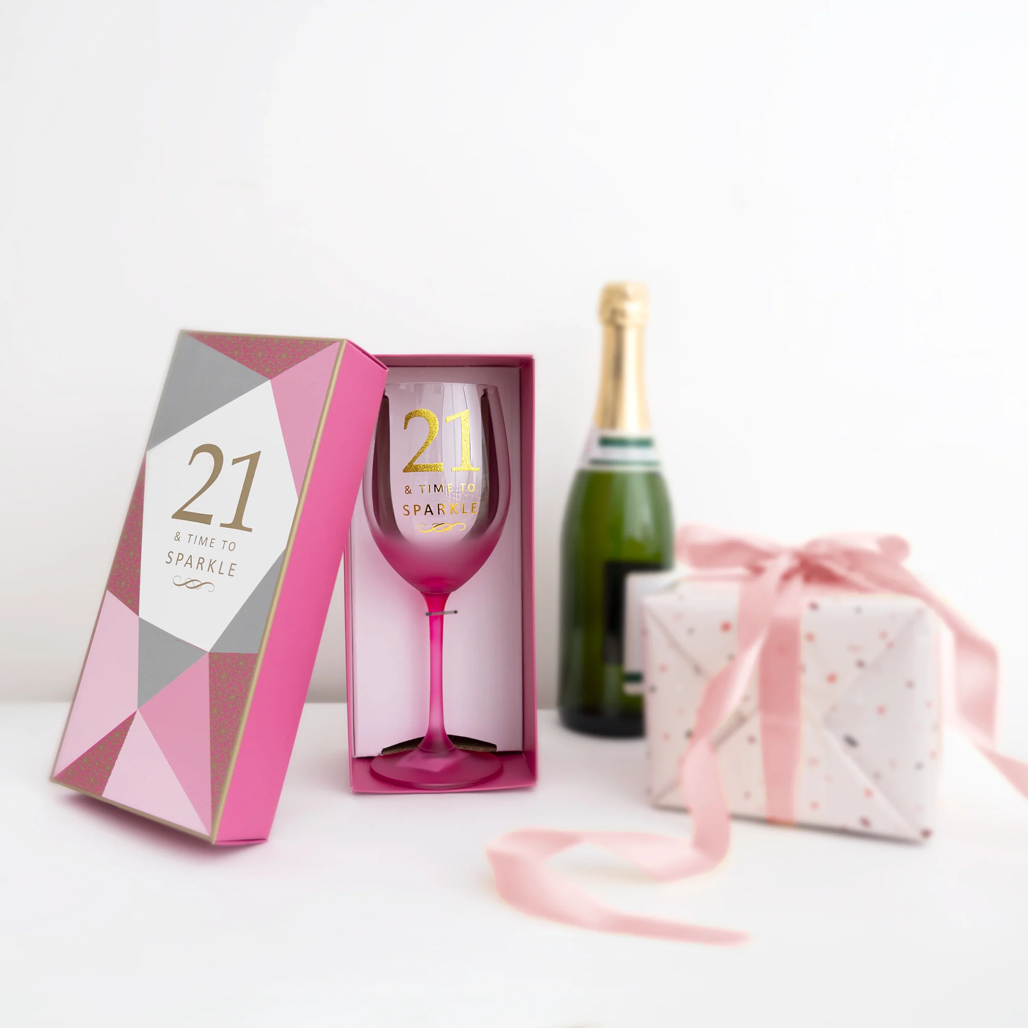 21 Gift Boxed 19 oz Crystal Wine Glass - Image 4