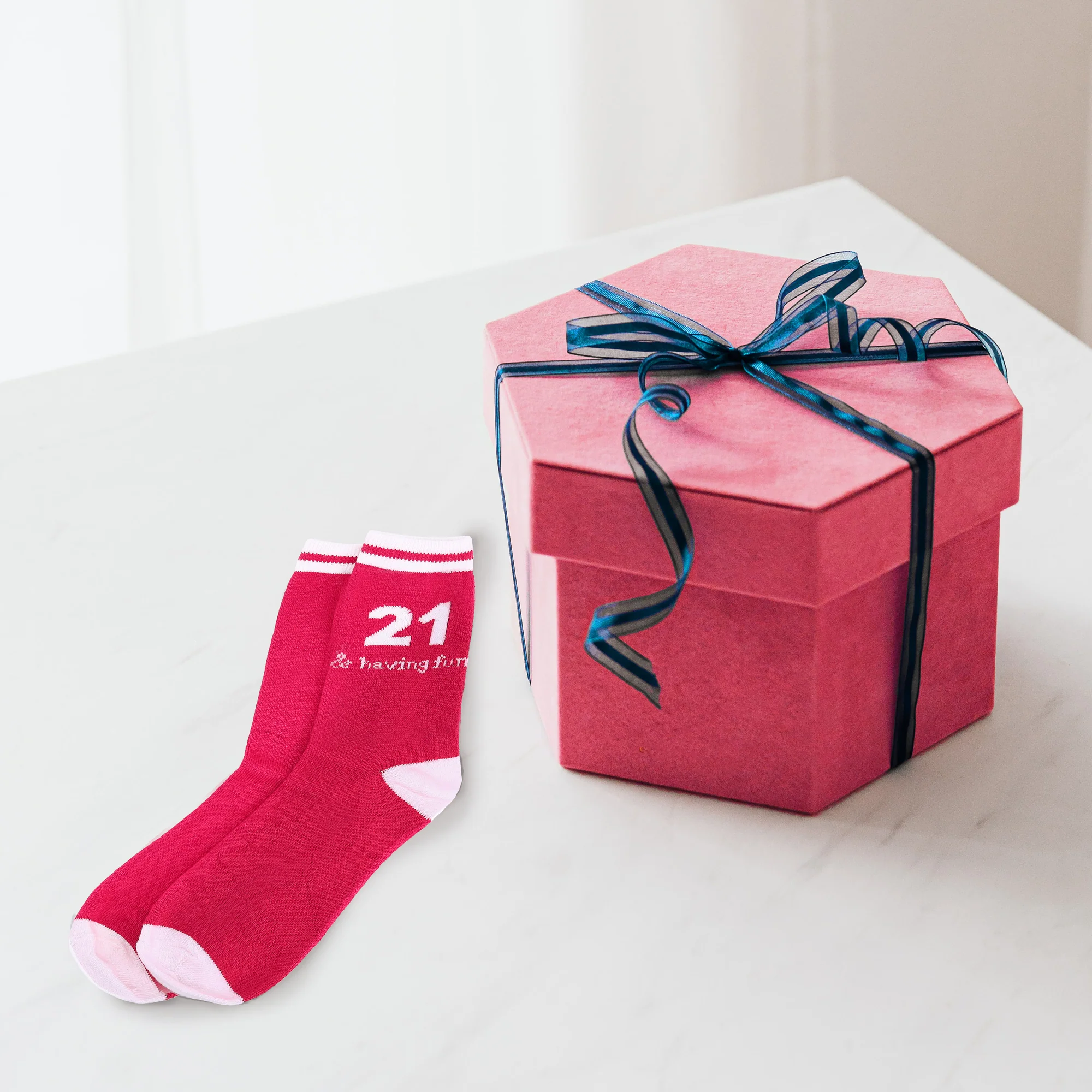 21 & Having Fun Ladies Crew Sock - Image 4