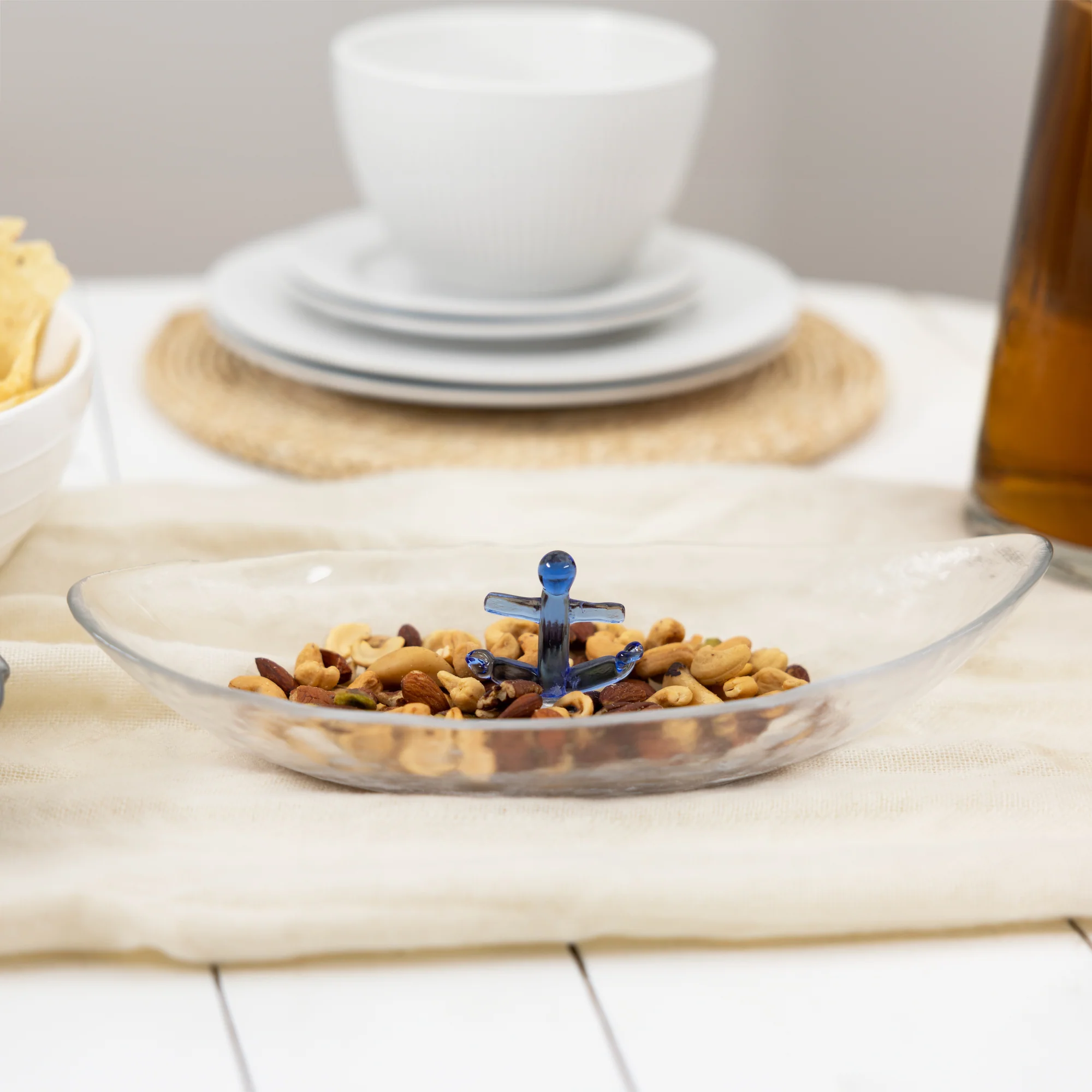 Anchor 12" Glass Platter with 3D Icon - Image 2
