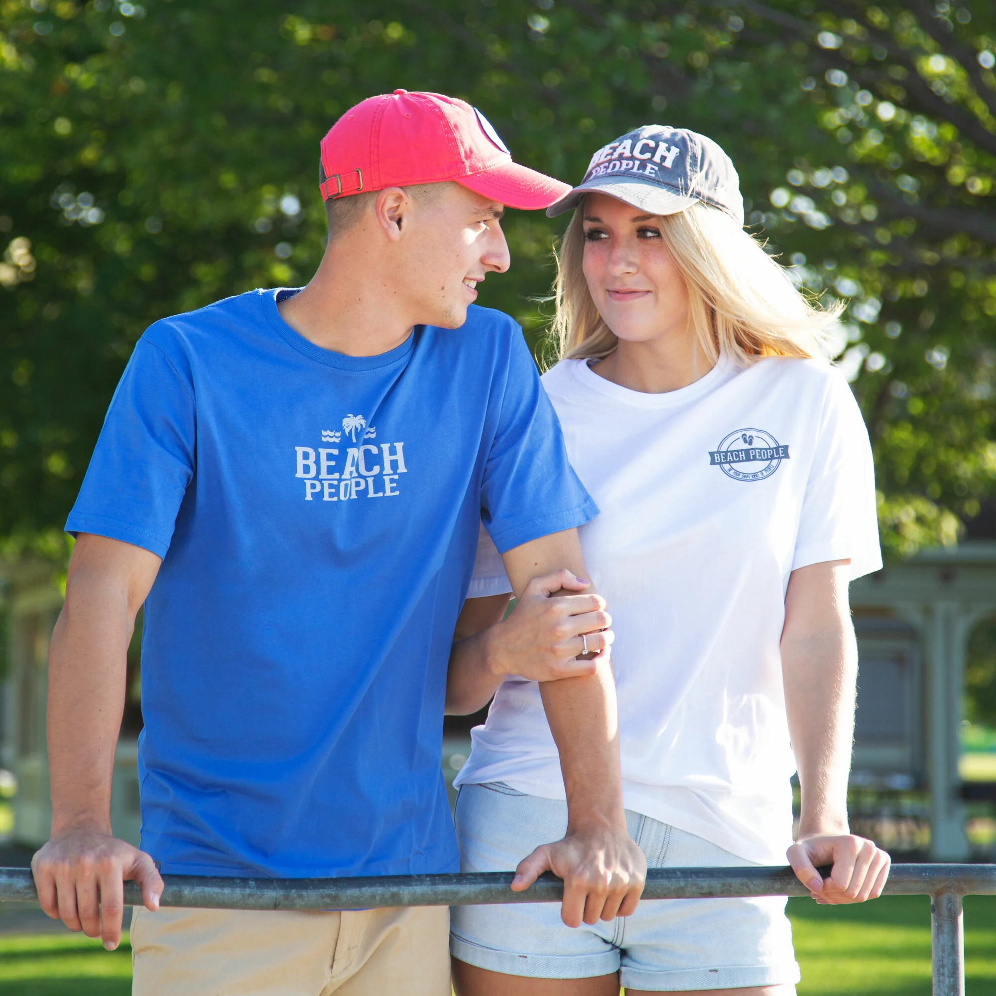 Beach People Small Blue Unisex T-Shirt - Image 18