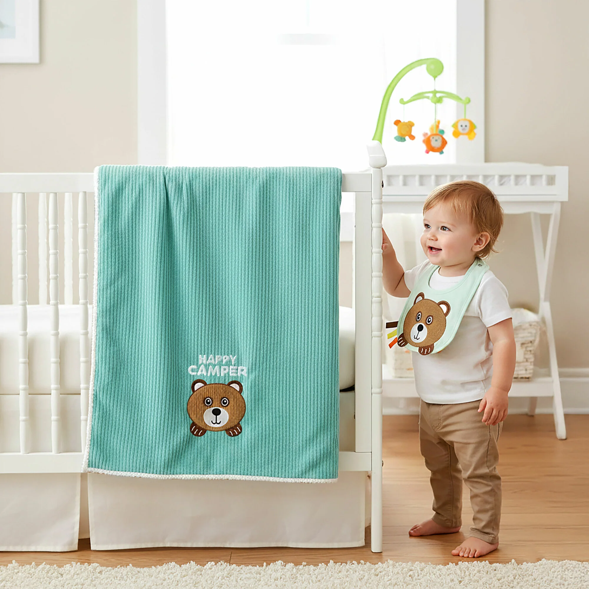 Bear 6-12 Months Activity Bib - Image 3