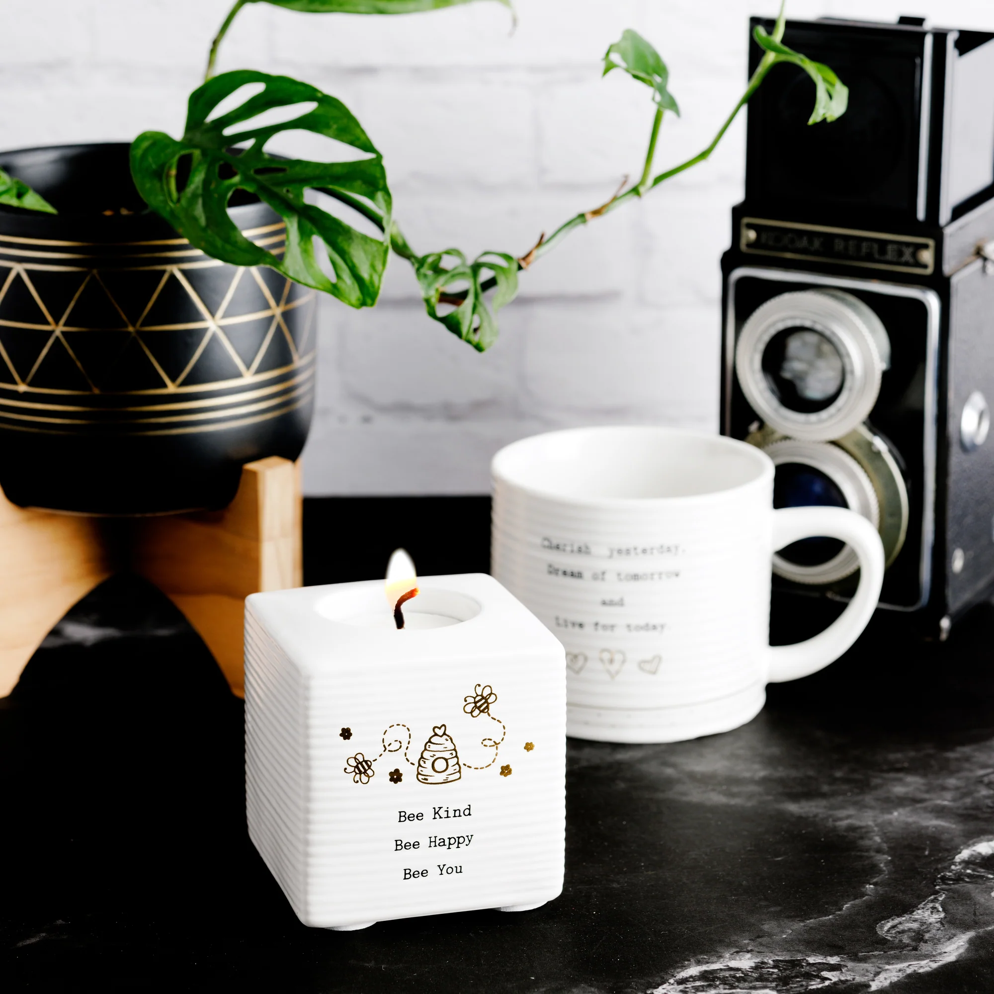 Bee Kind 2.75" Tealight Holder - Image 5