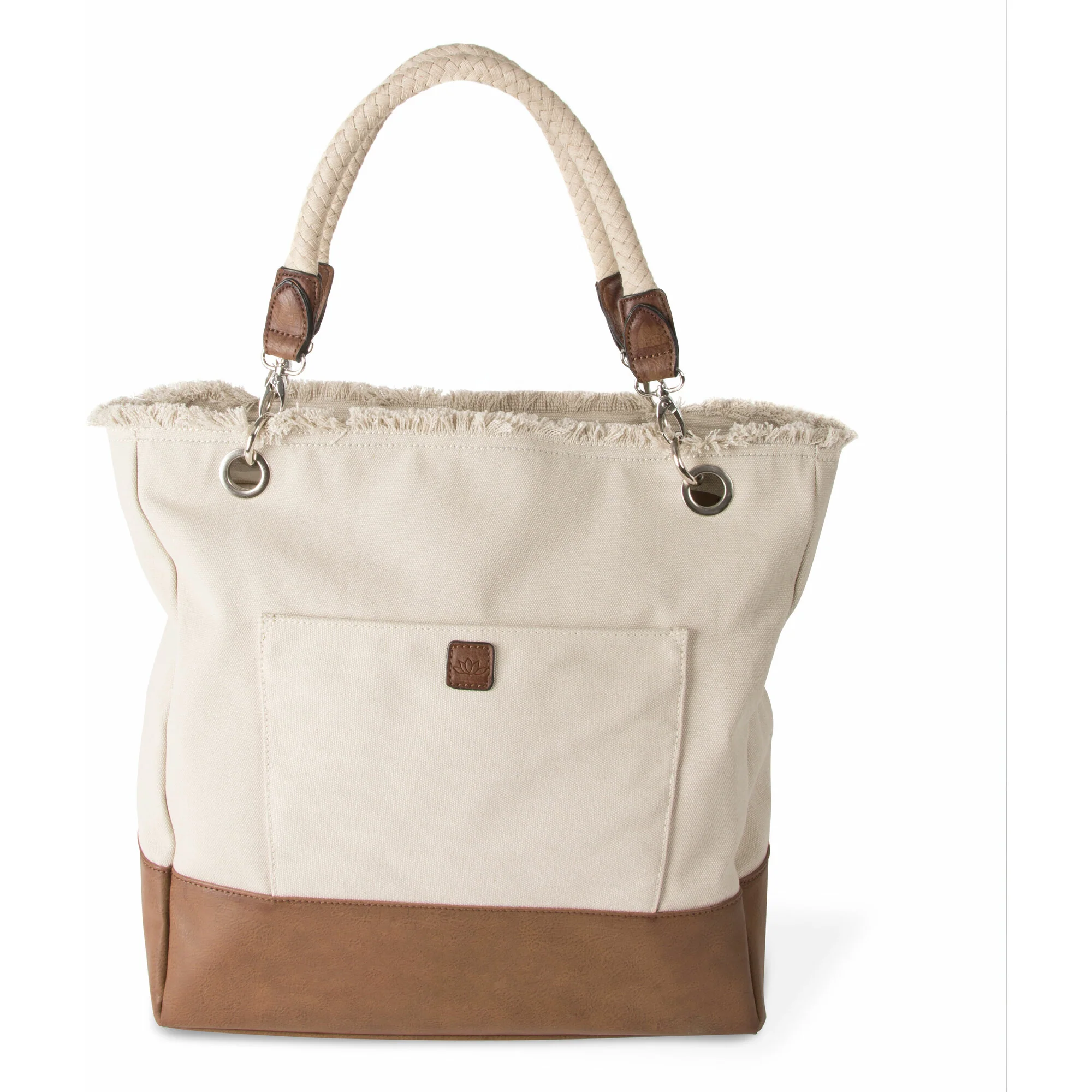 Best Life 18" x 15" x 6.75" Large Canvas Tote Bag - Image 3
