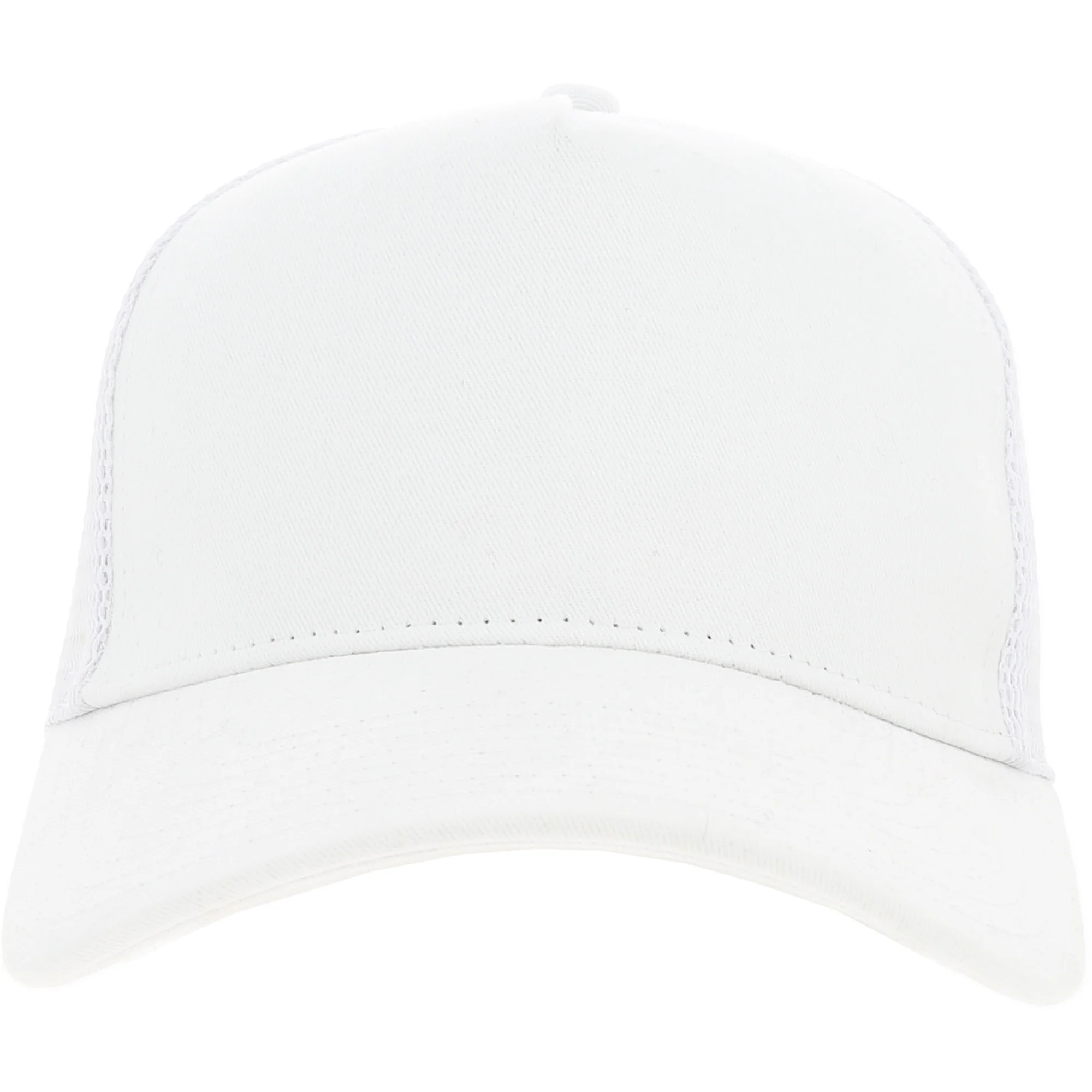 Blank White Mesh White Adjustable Hat