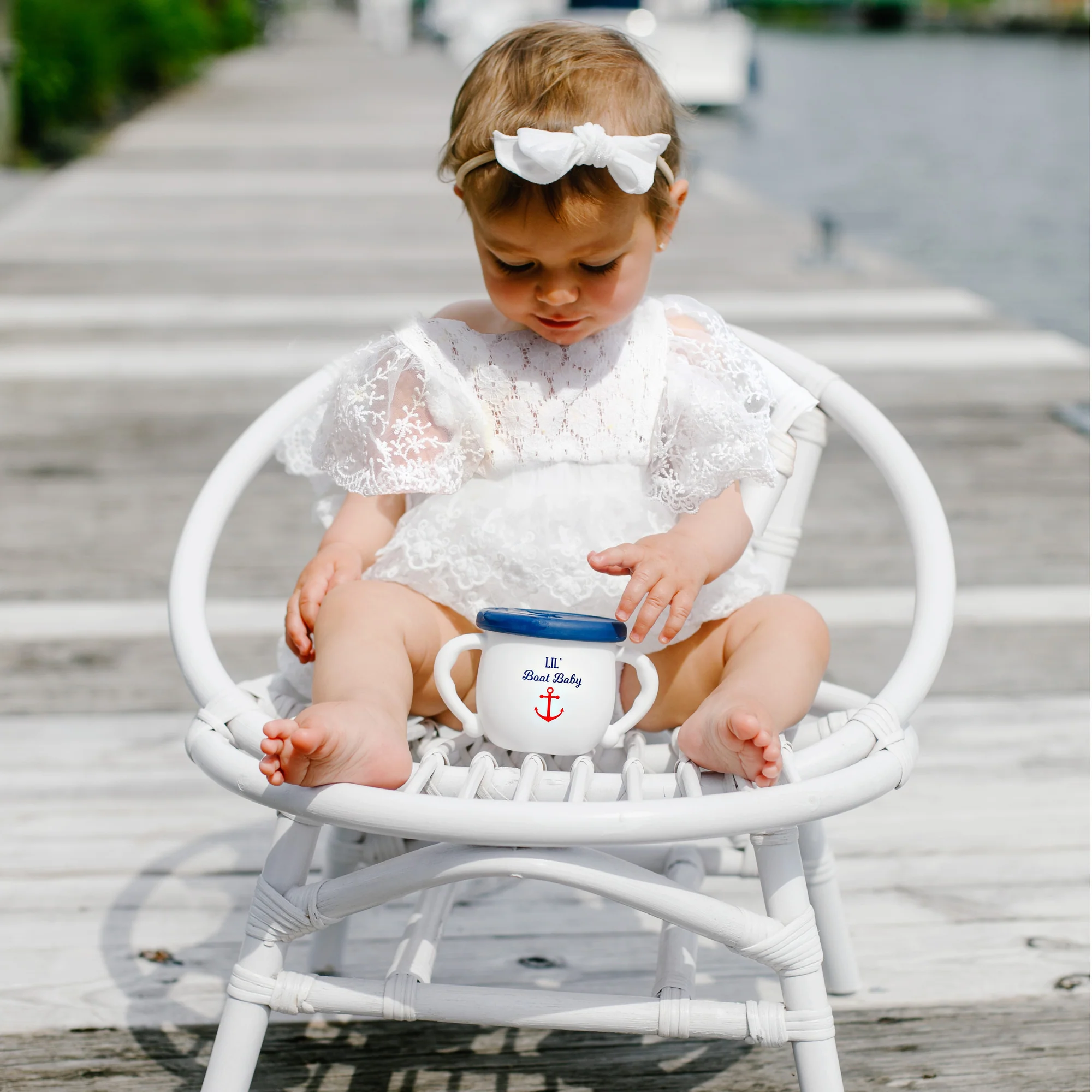Boat Baby 3.5" Silicone Snack Bowl with Lid - Image 2