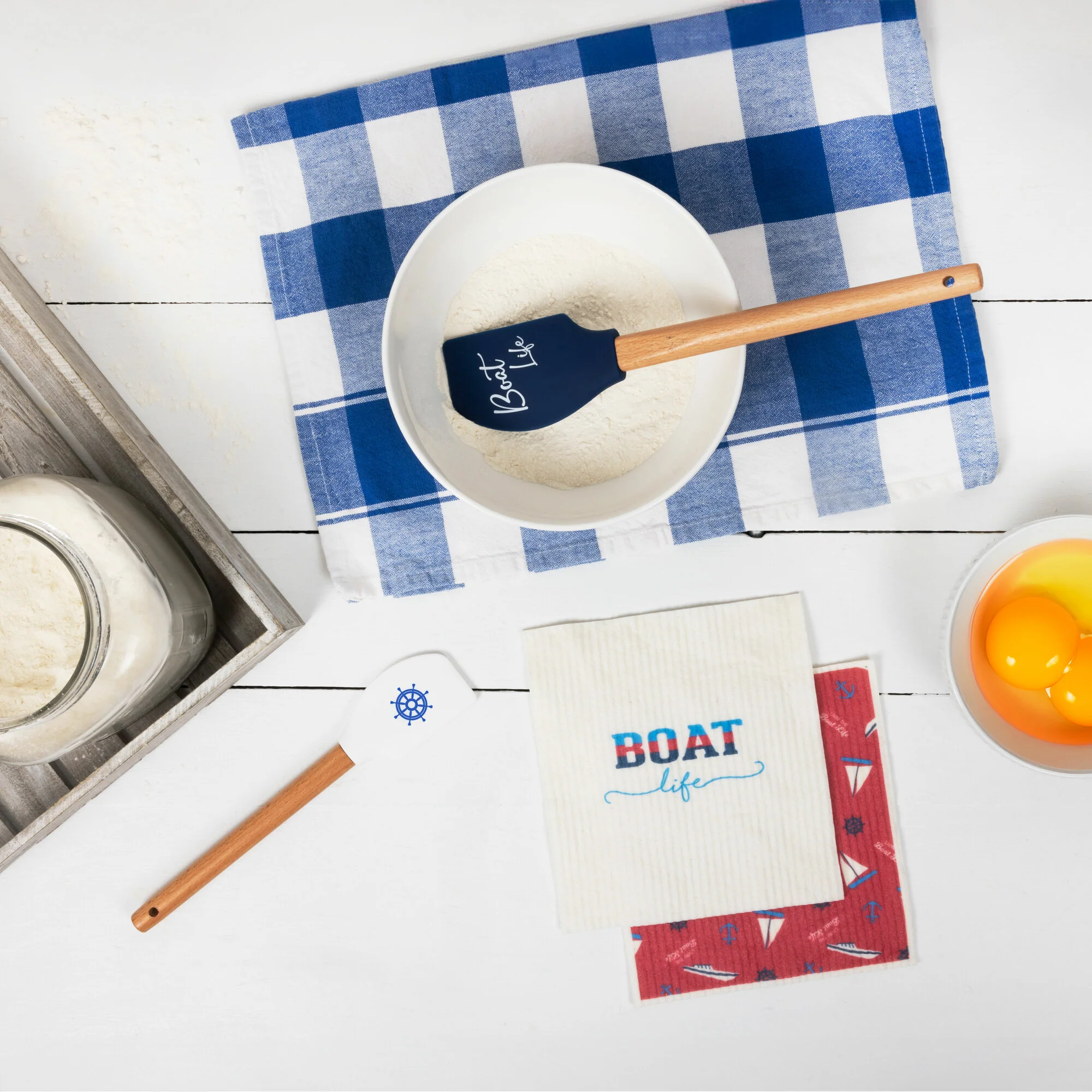 Boat Life Spatula and Reusable Dish Cloth Set (2 of Each) - Image 2