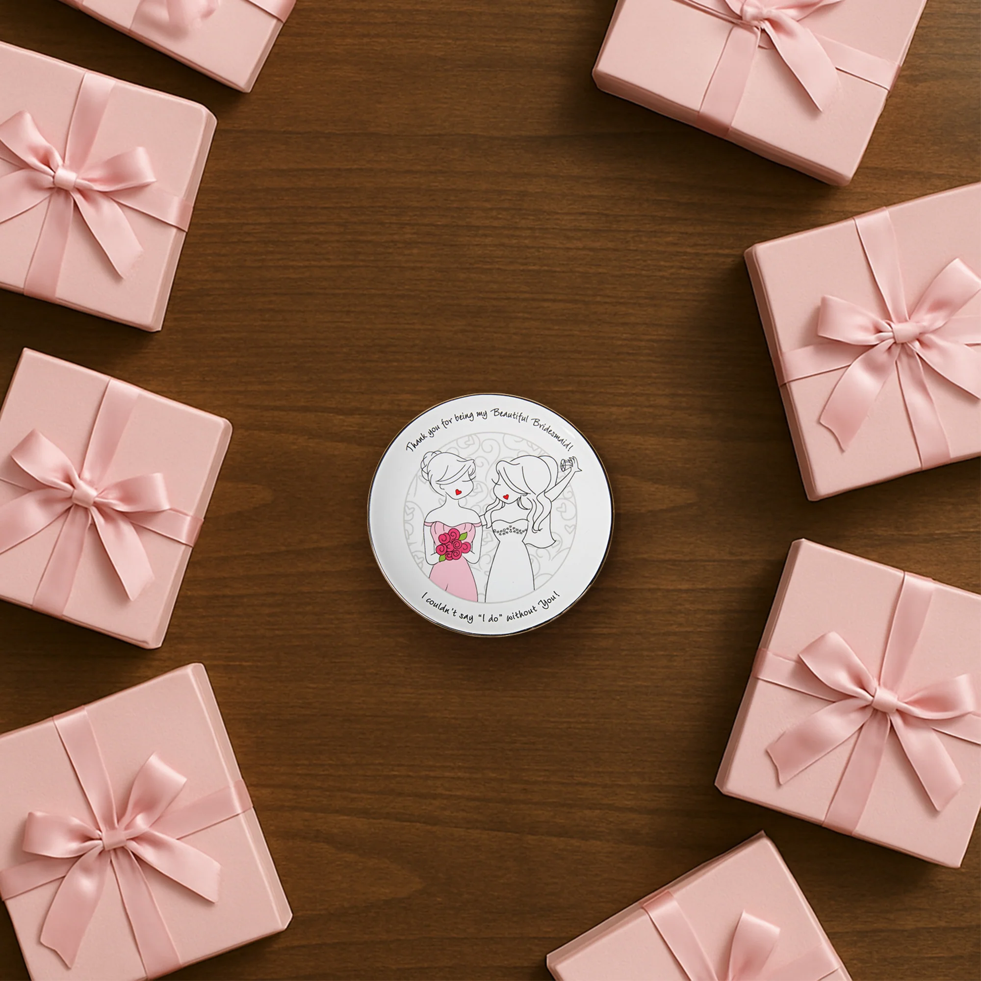 Bridesmaid 5" Keepsake Dish - Image 4