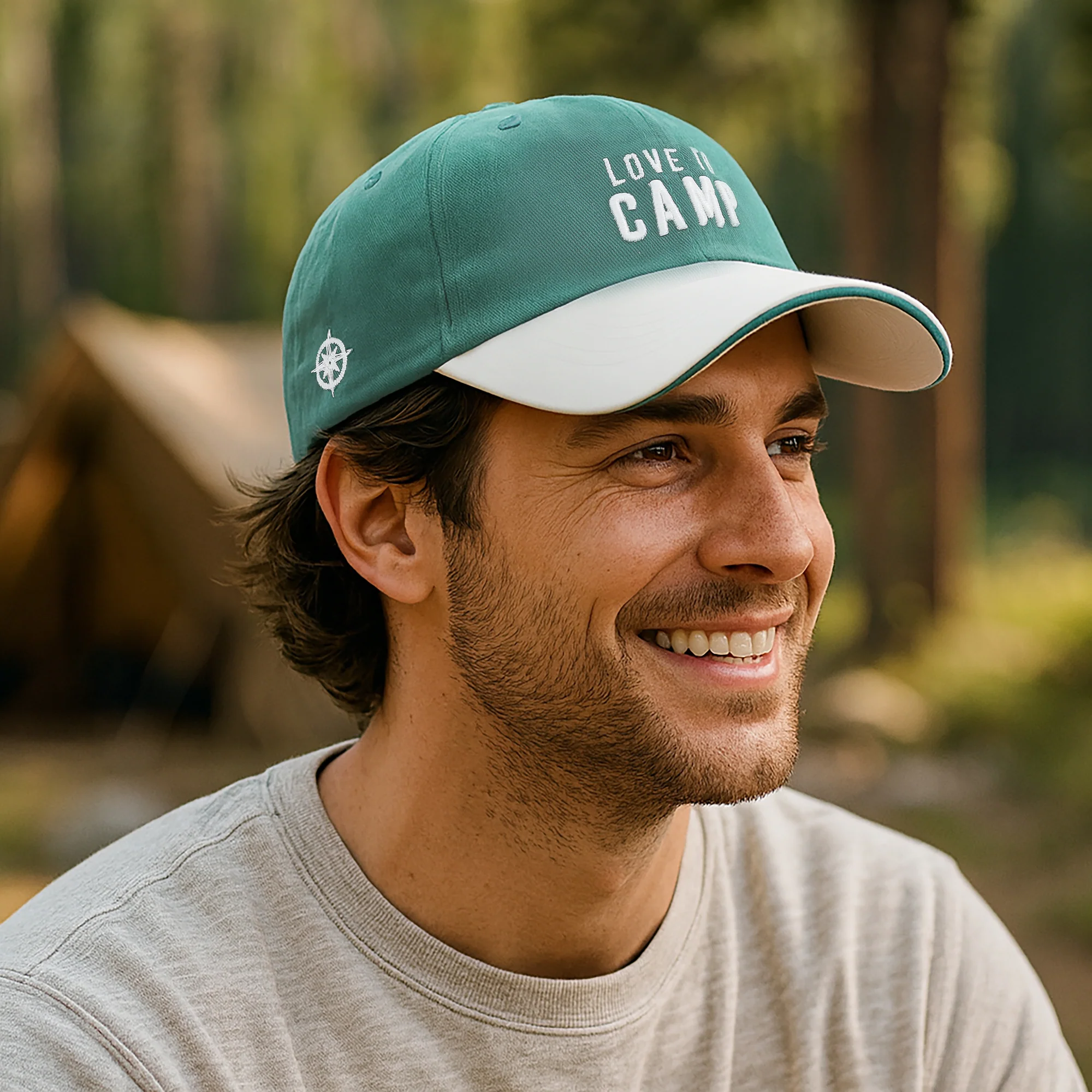 Camp Sage Green Adjustable Hat - Image 2