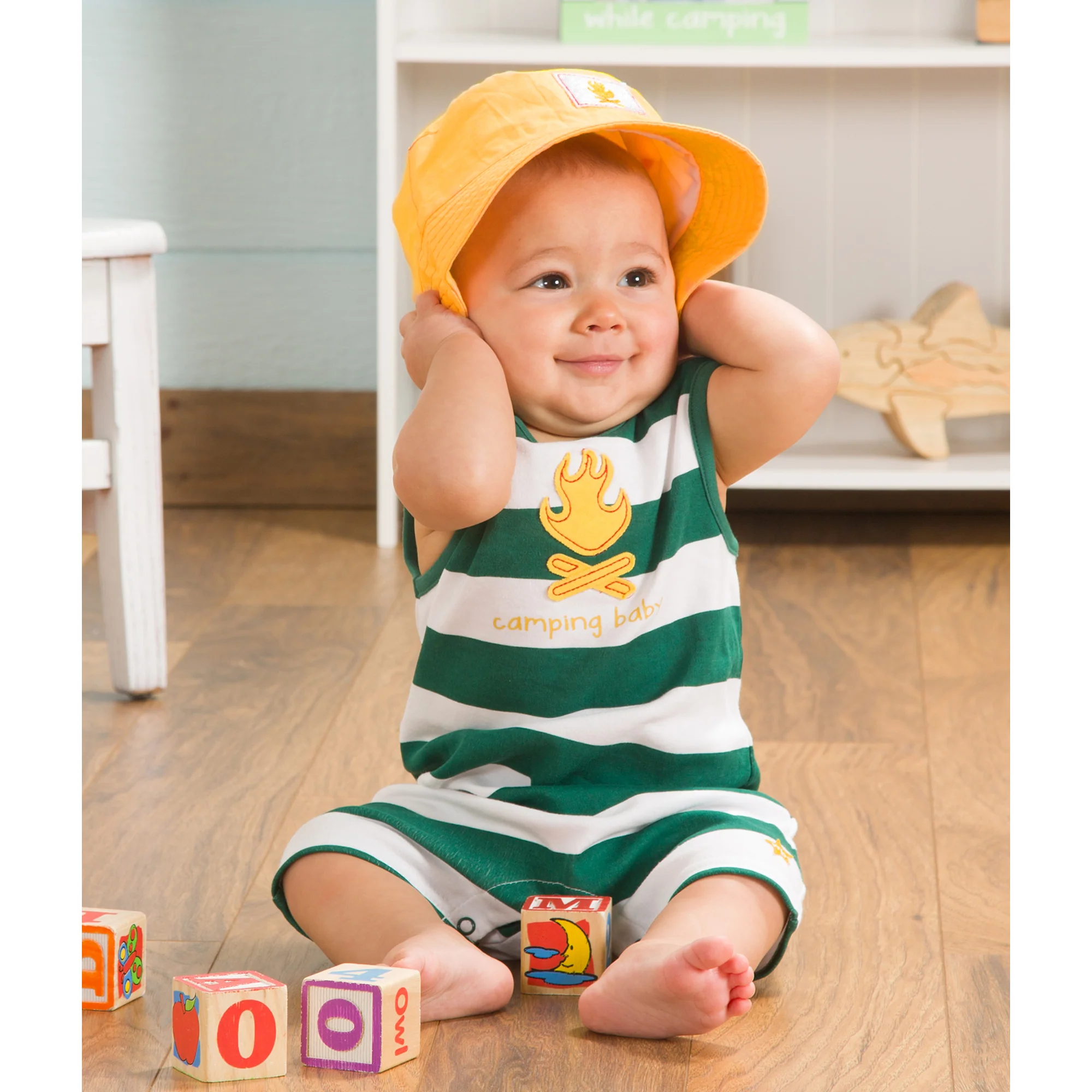Camping Baby 6-12 Month Boy Hat - Image 2