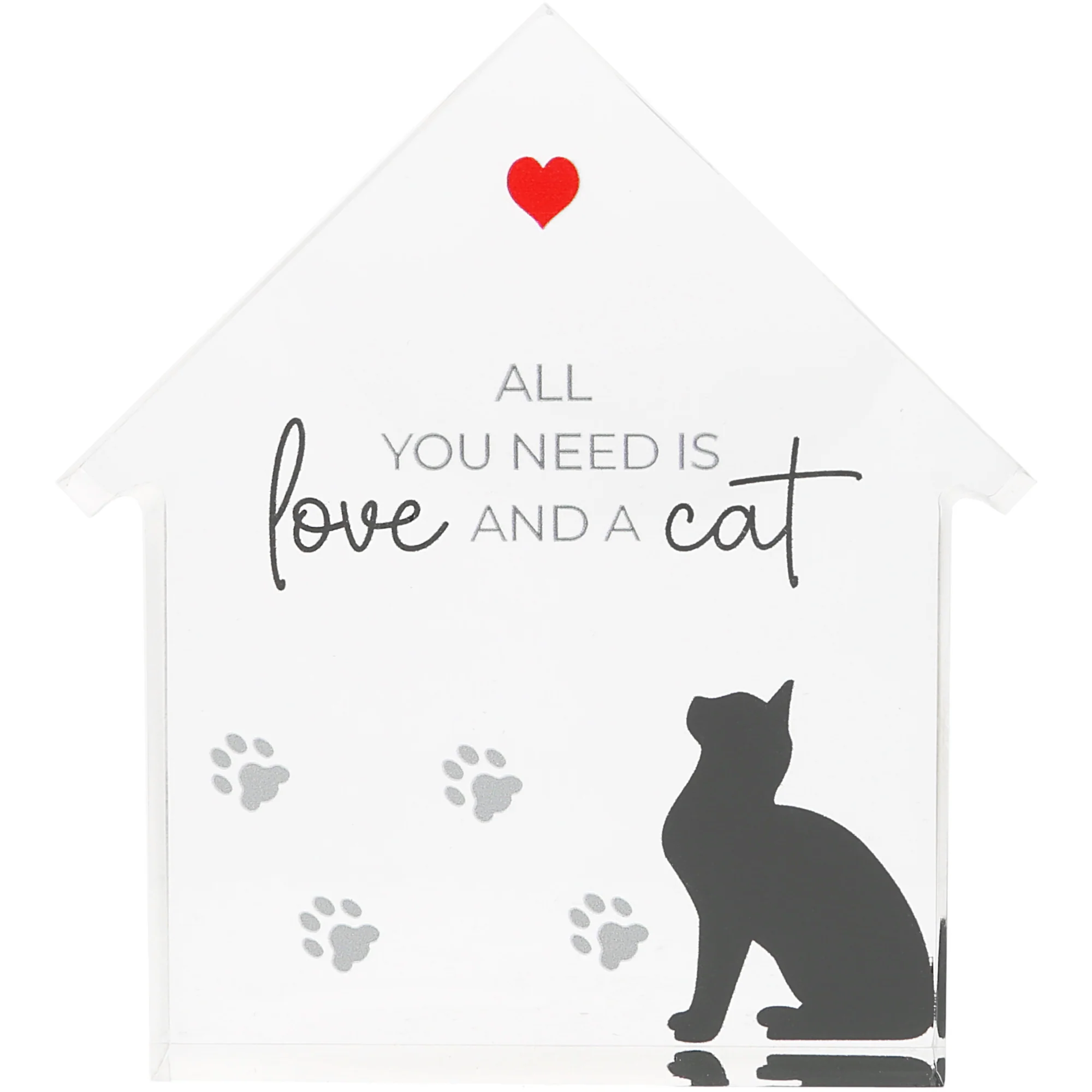 Cat 4" Acrylic House Plaque - Image 5