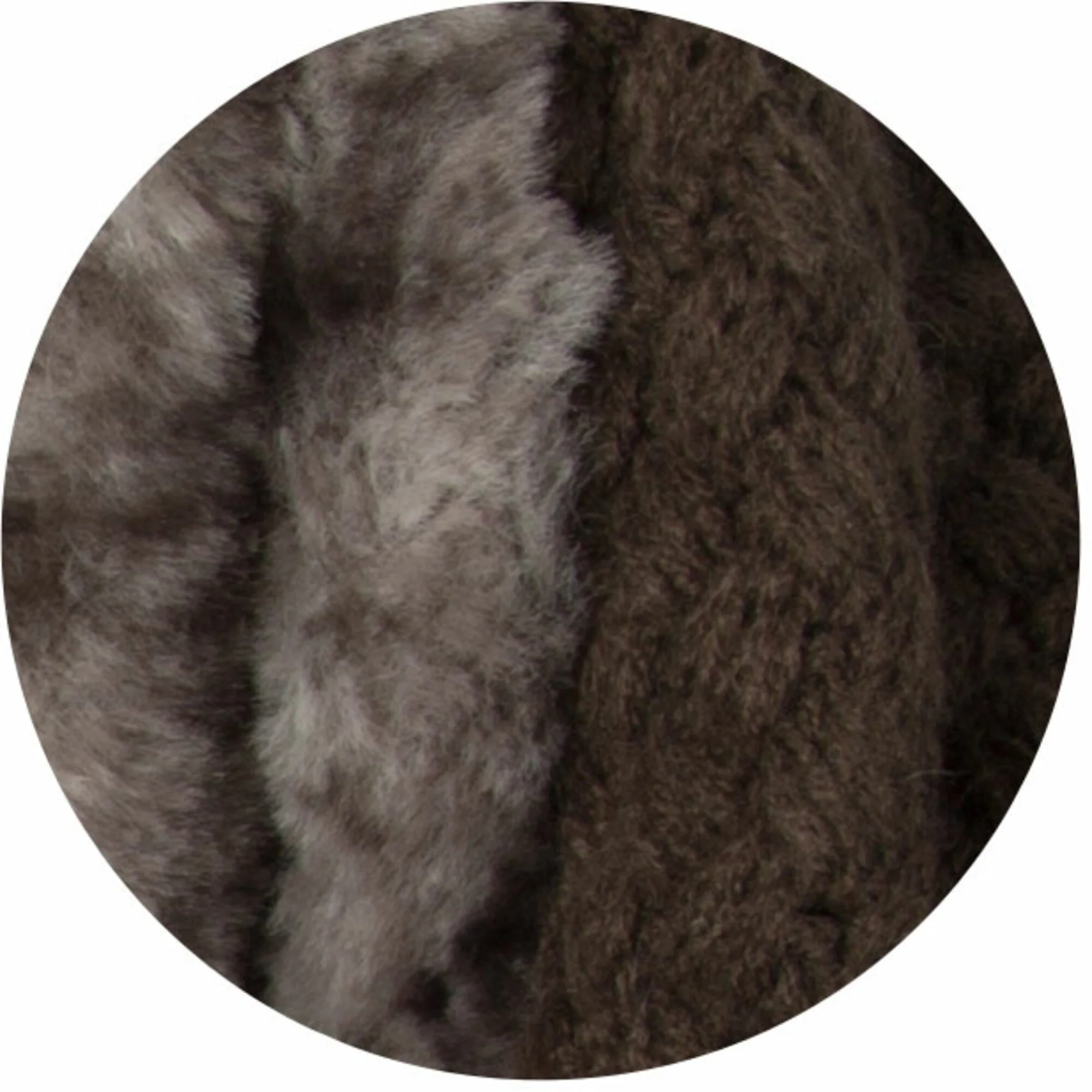 Warm Brown Weave Knit & Faux Fur Infinity Scarf - Image 5