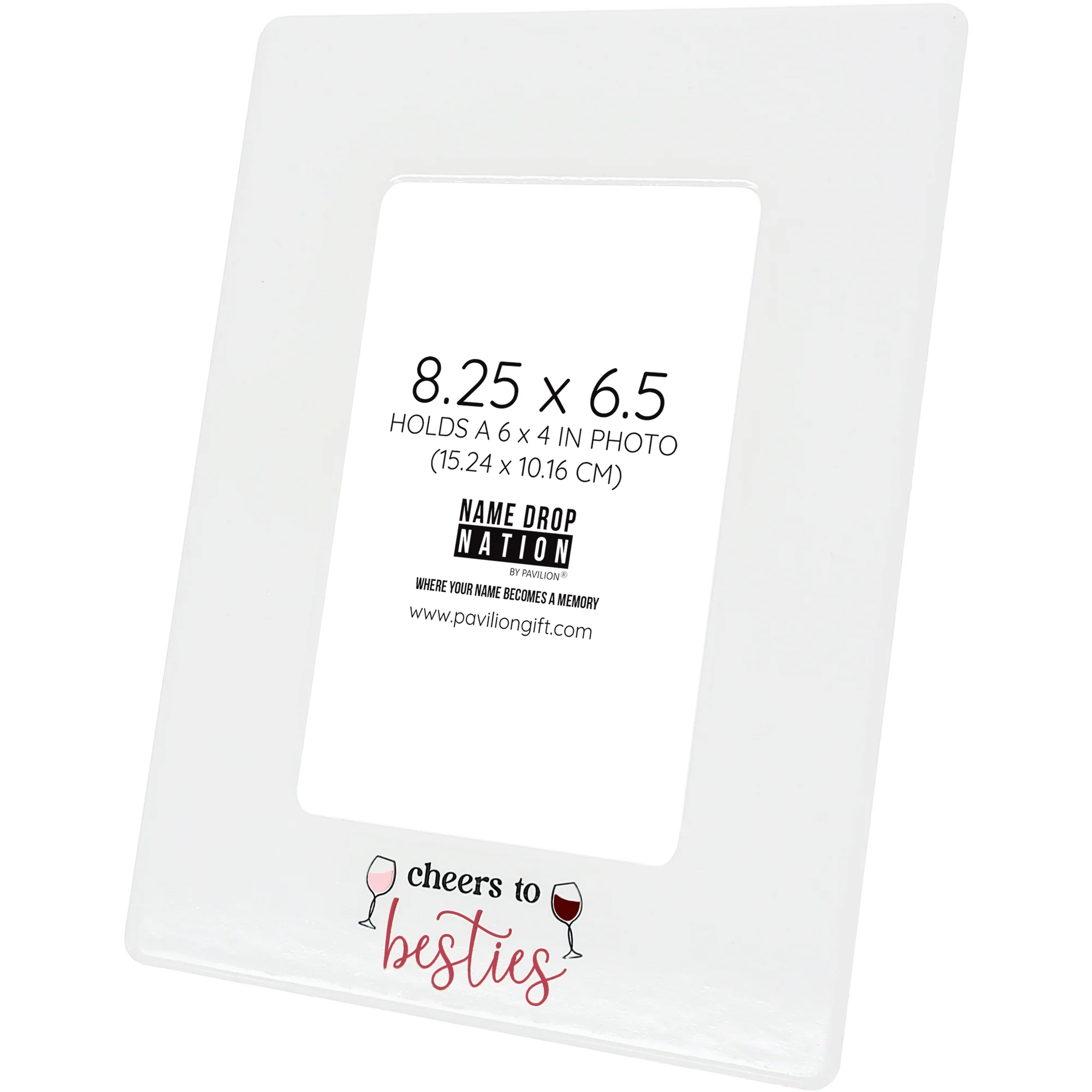 Cheers To Besties 6.5" x 8.25" Frame (Holds 4" x 6" Photo) - Image 3
