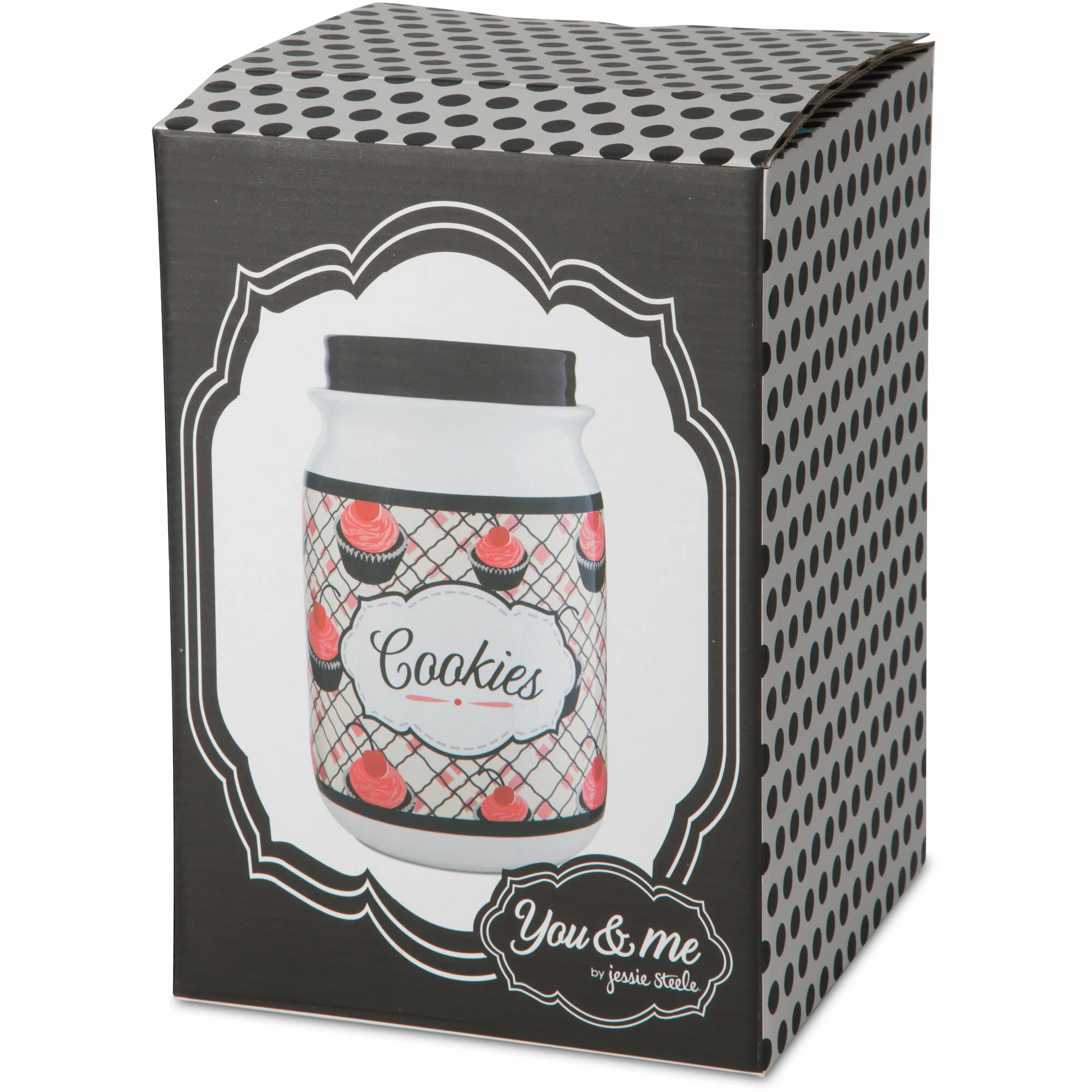Cherry Cupcake 9" Cookie Jar - Image 4