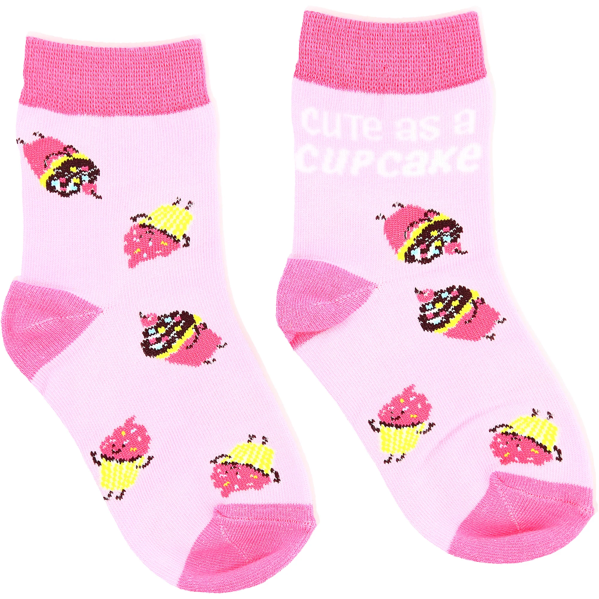 Cupcakes S/M Youth Cotton Blend Crew Socks - Image 13