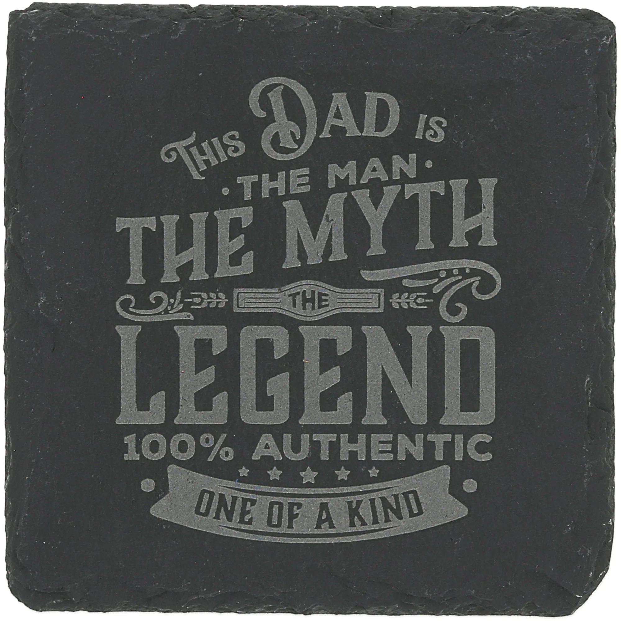 Dad 4" Slate Coaster - Image 11