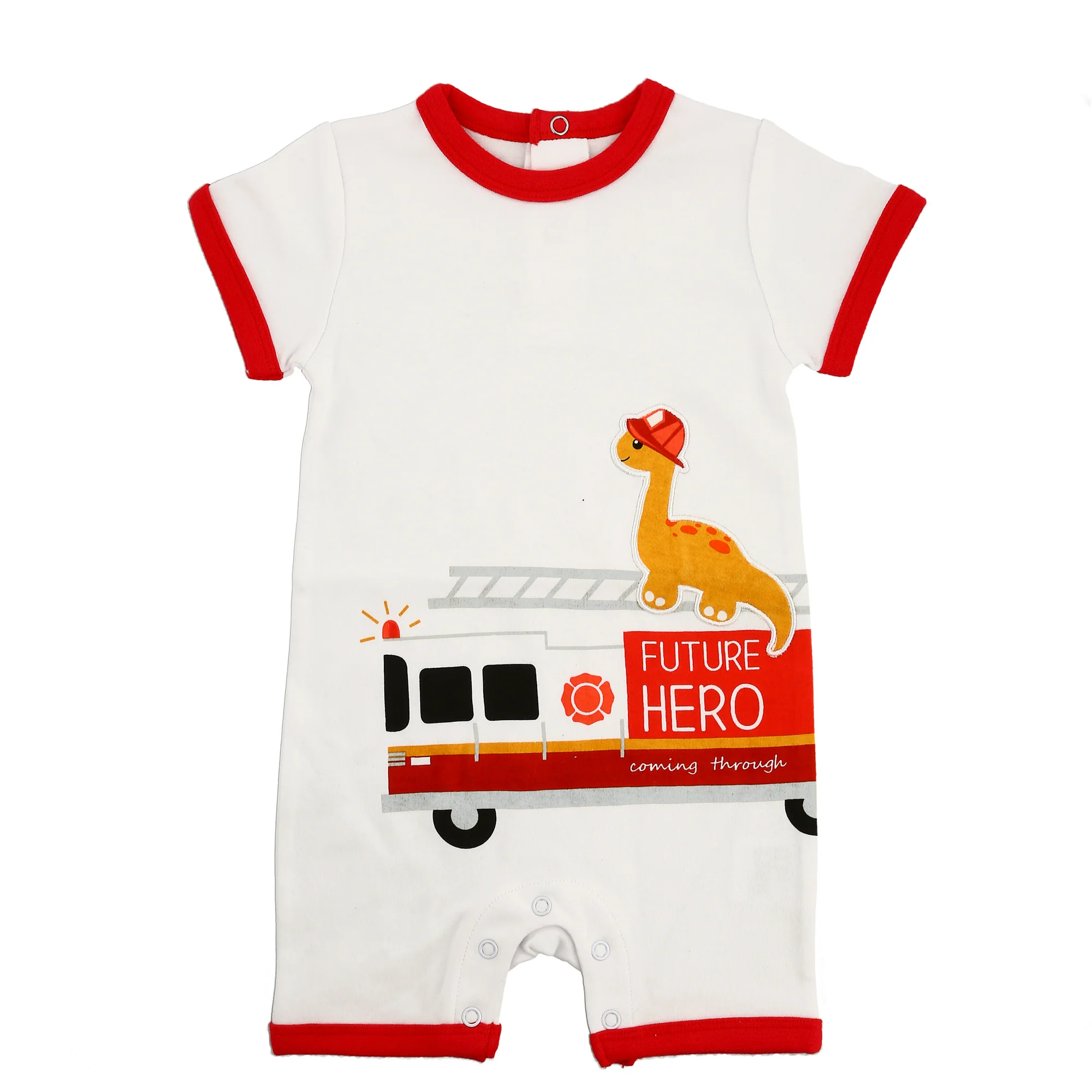 Dino Firefighter 6-12 Months Romper - Image 11