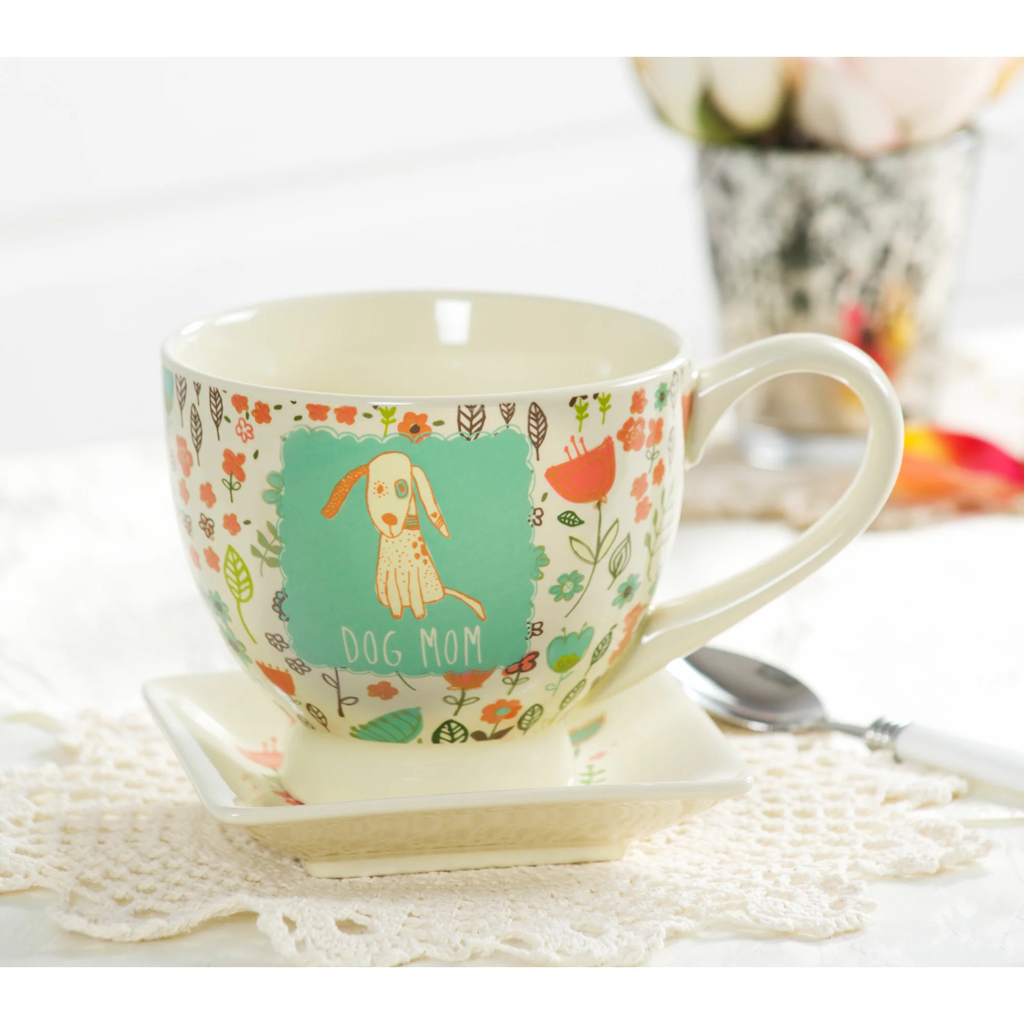 Dog Mom 17 oz Cup - Image 2