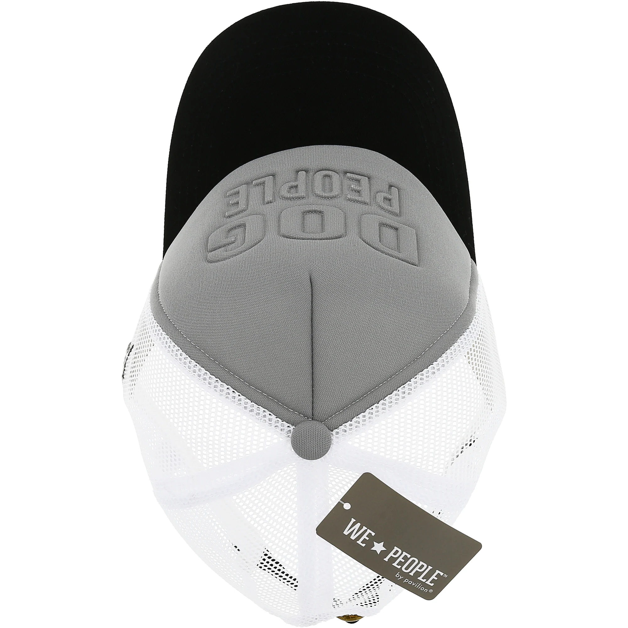 Dog People Adjustable Dark Gray Neoprene Mesh Hat - Image 9