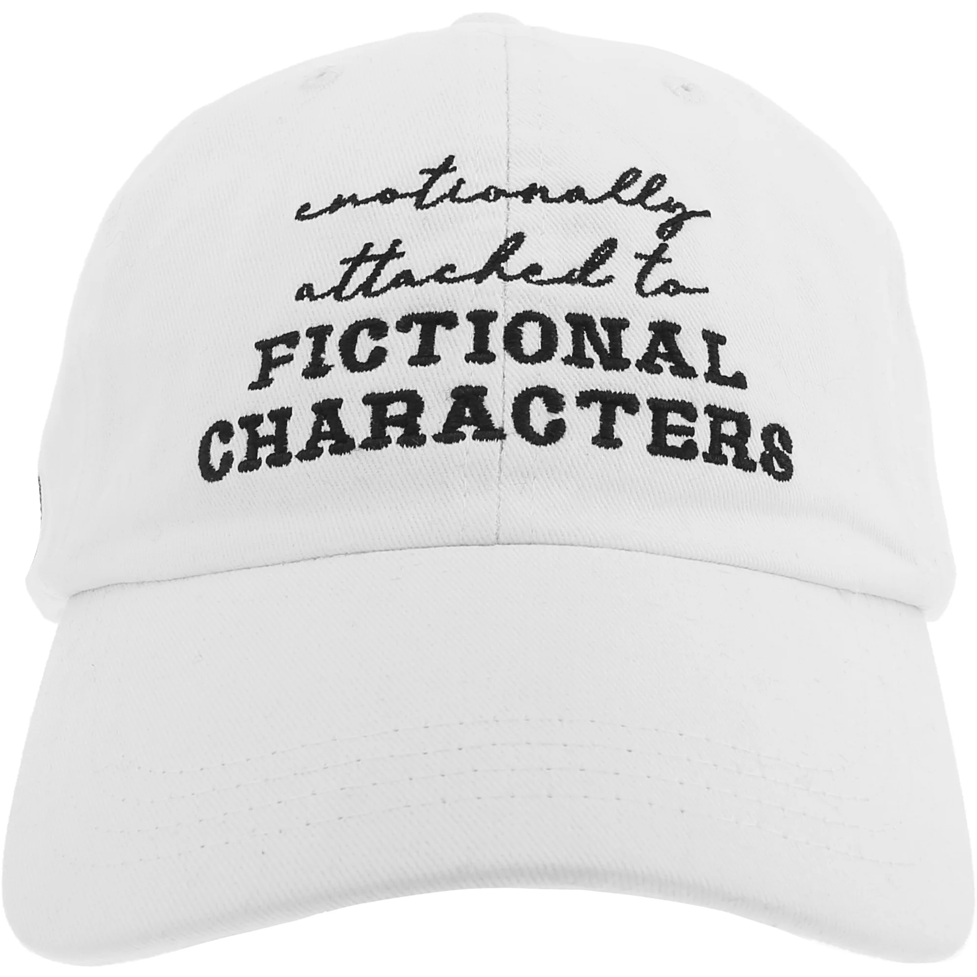 Emotionally Attached White Adjustable Hat