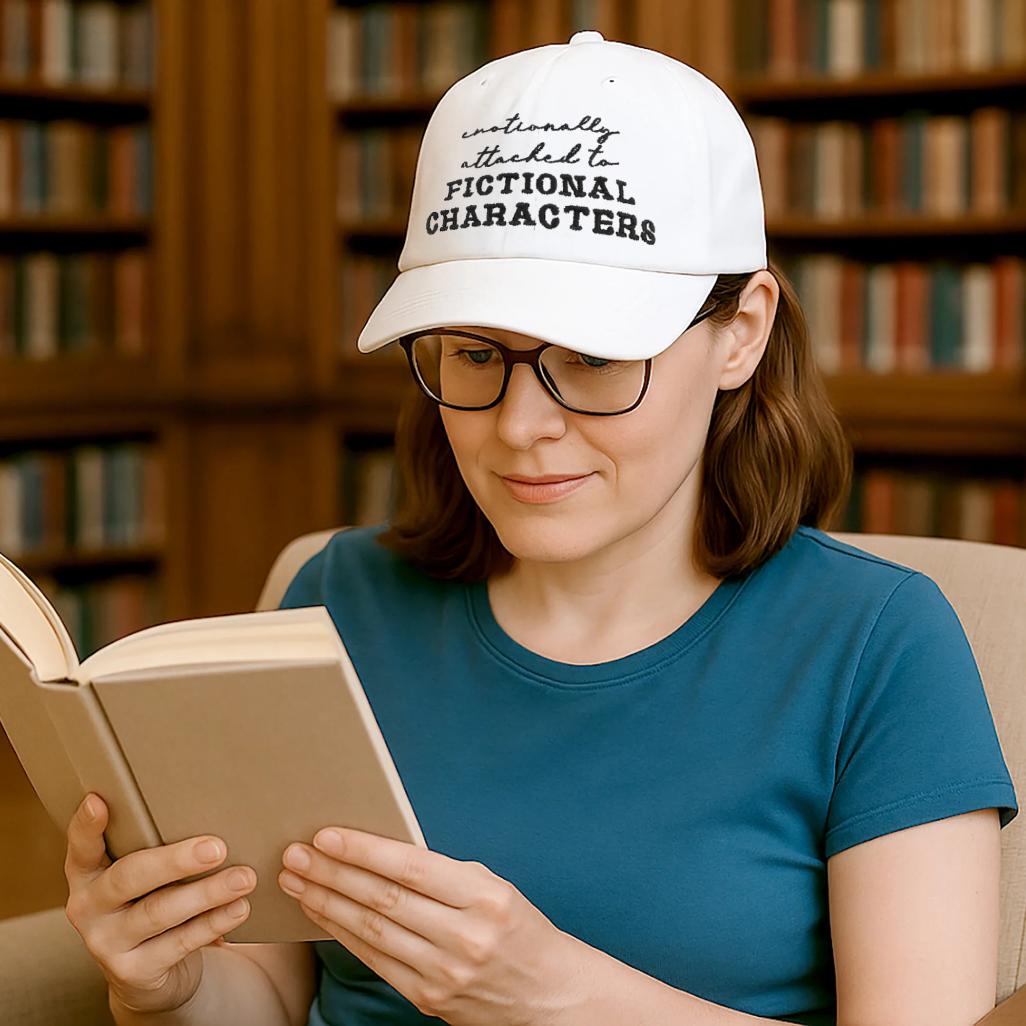 Emotionally Attached White Adjustable Hat - Image 2