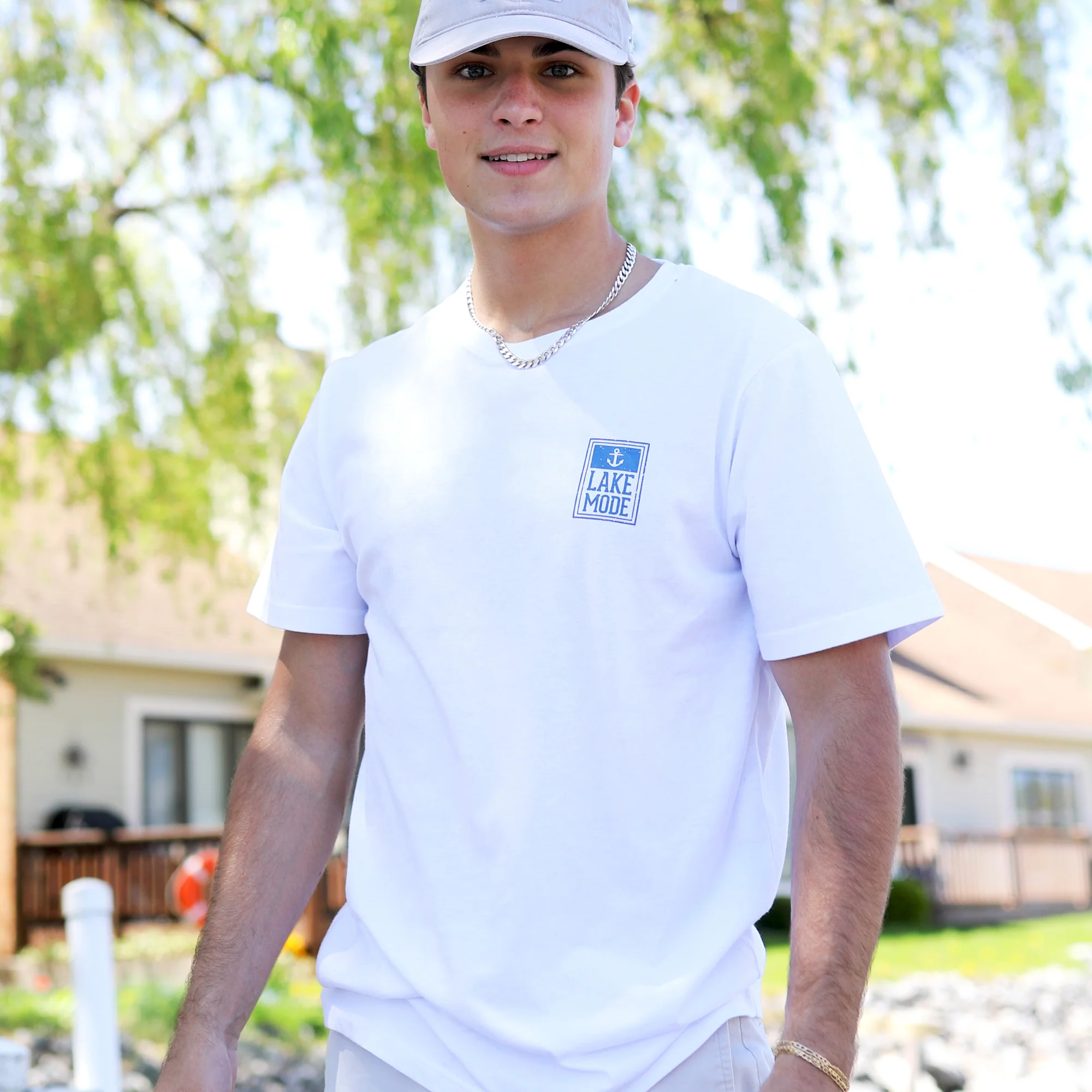 For The Lake Small White Unisex T-Shirt - Image 34