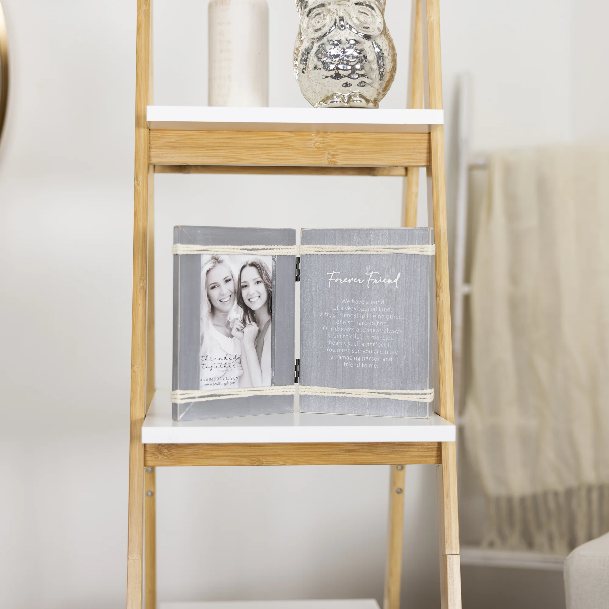 Forever Friend 5.5" x 7.5" Hinged Sentiment Frame (Holds 4" x 6" Photo) - Image 2
