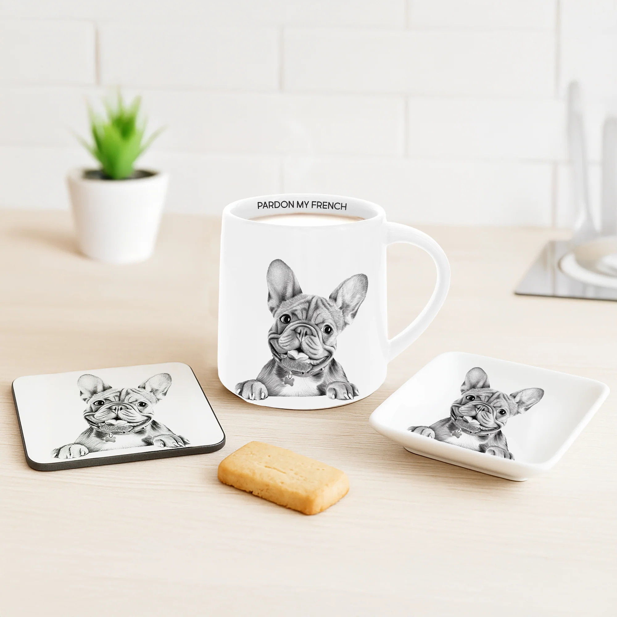 Frenchie 4.25" Coaster - Image 3