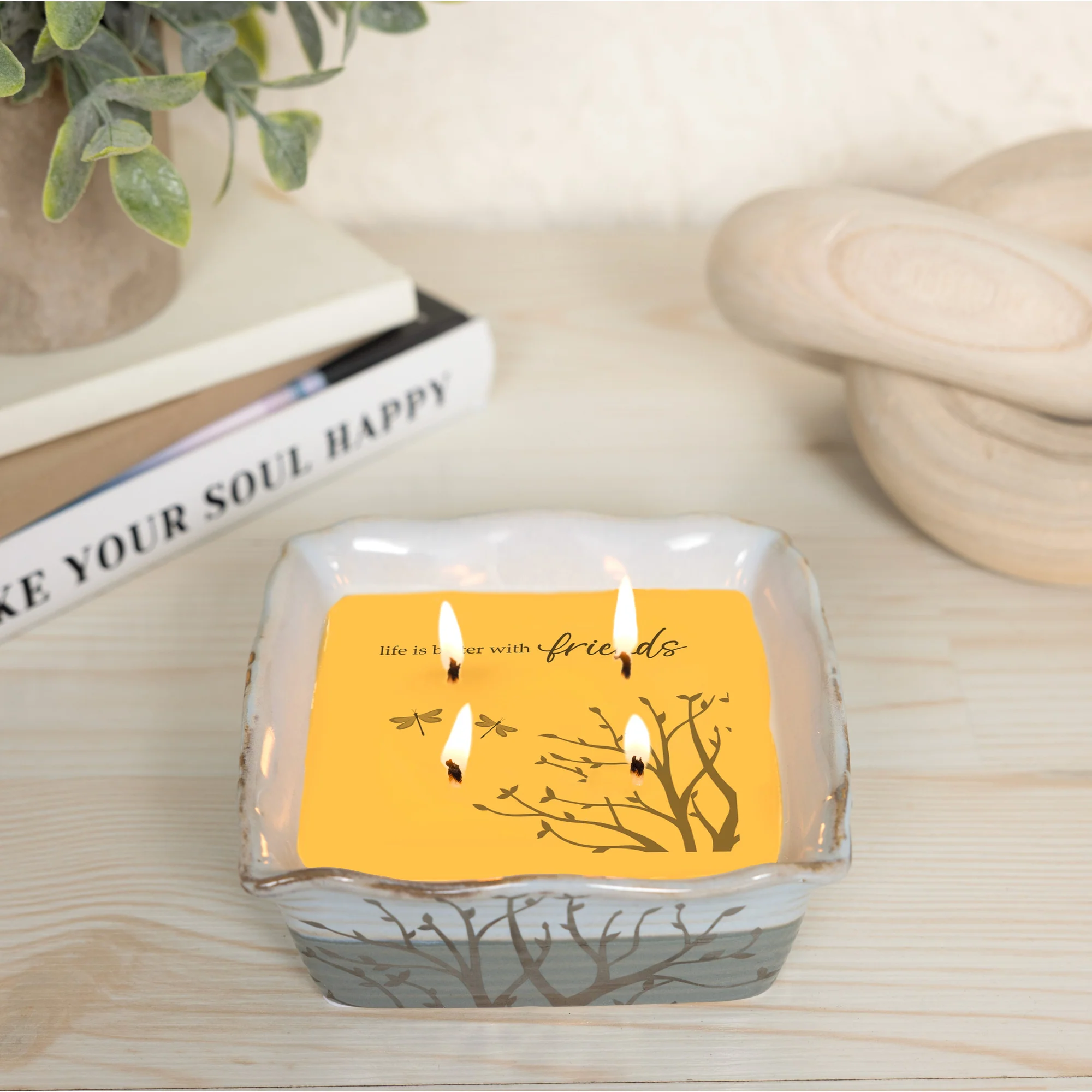 Friends 9 oz - 100% Soy Wax Reveal Candle Scent: Tranquility - Image 2