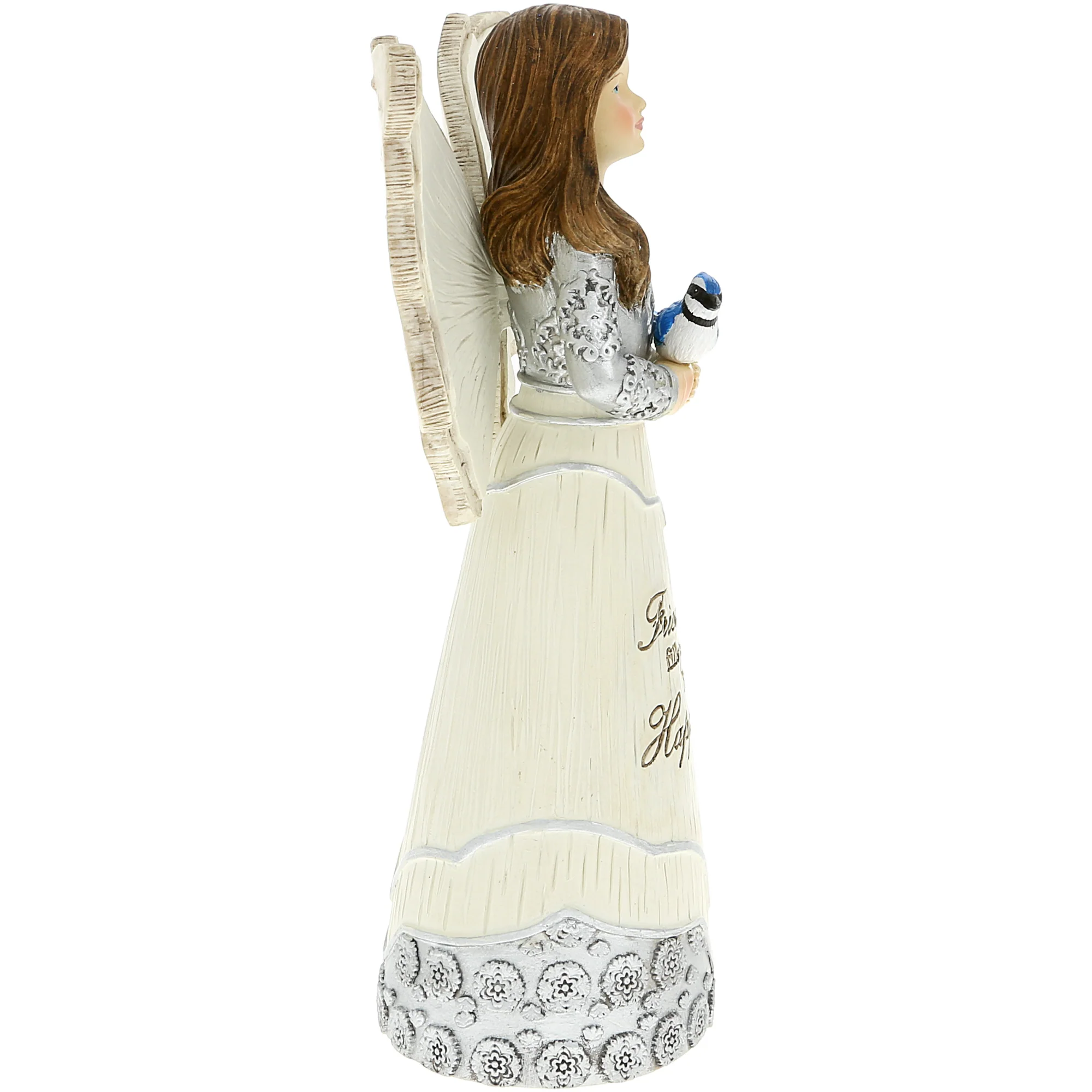 Friendship 5.5" Angel Figurine with Blue Jay - Image 6