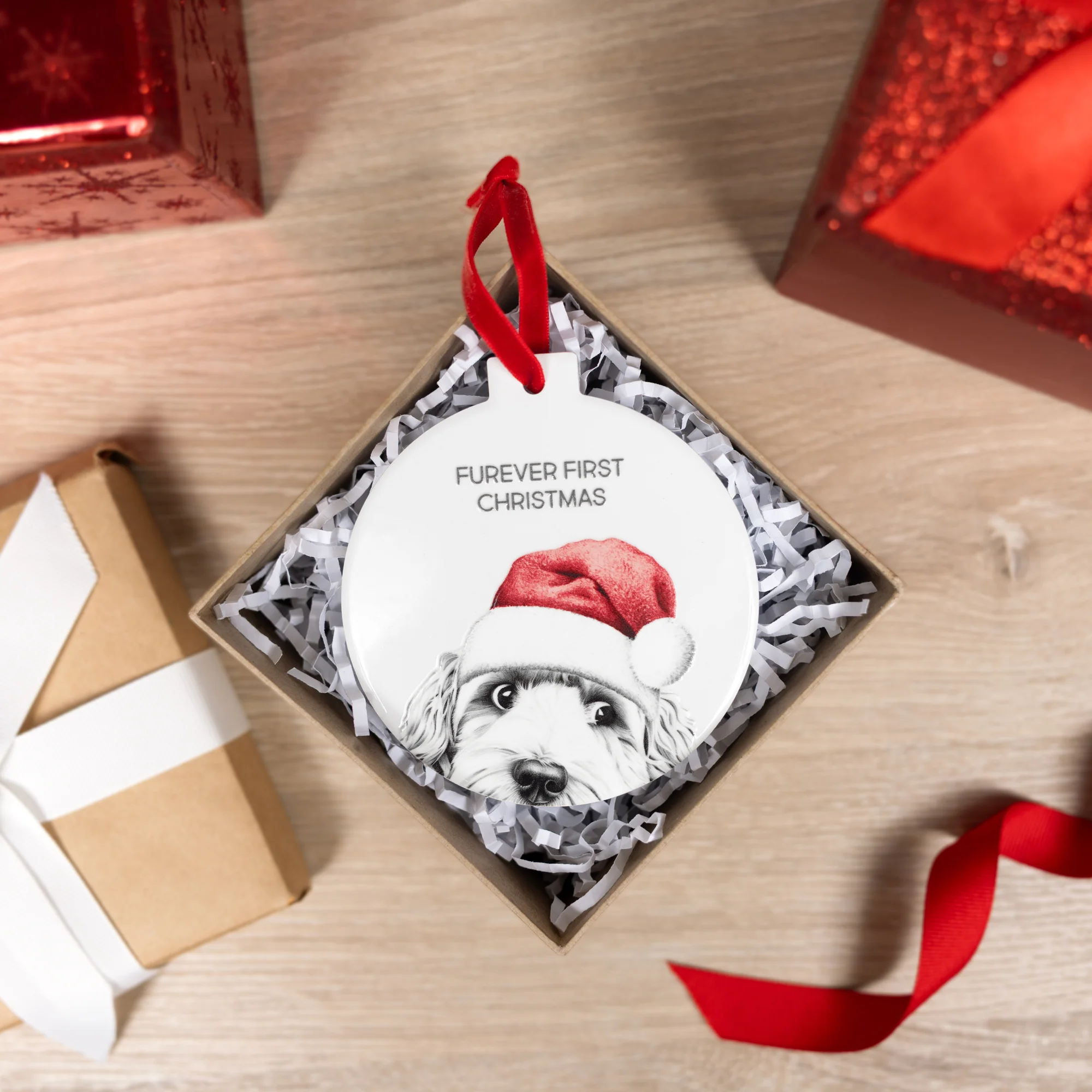 Furever 4" Ceramic Ornament - Image 4