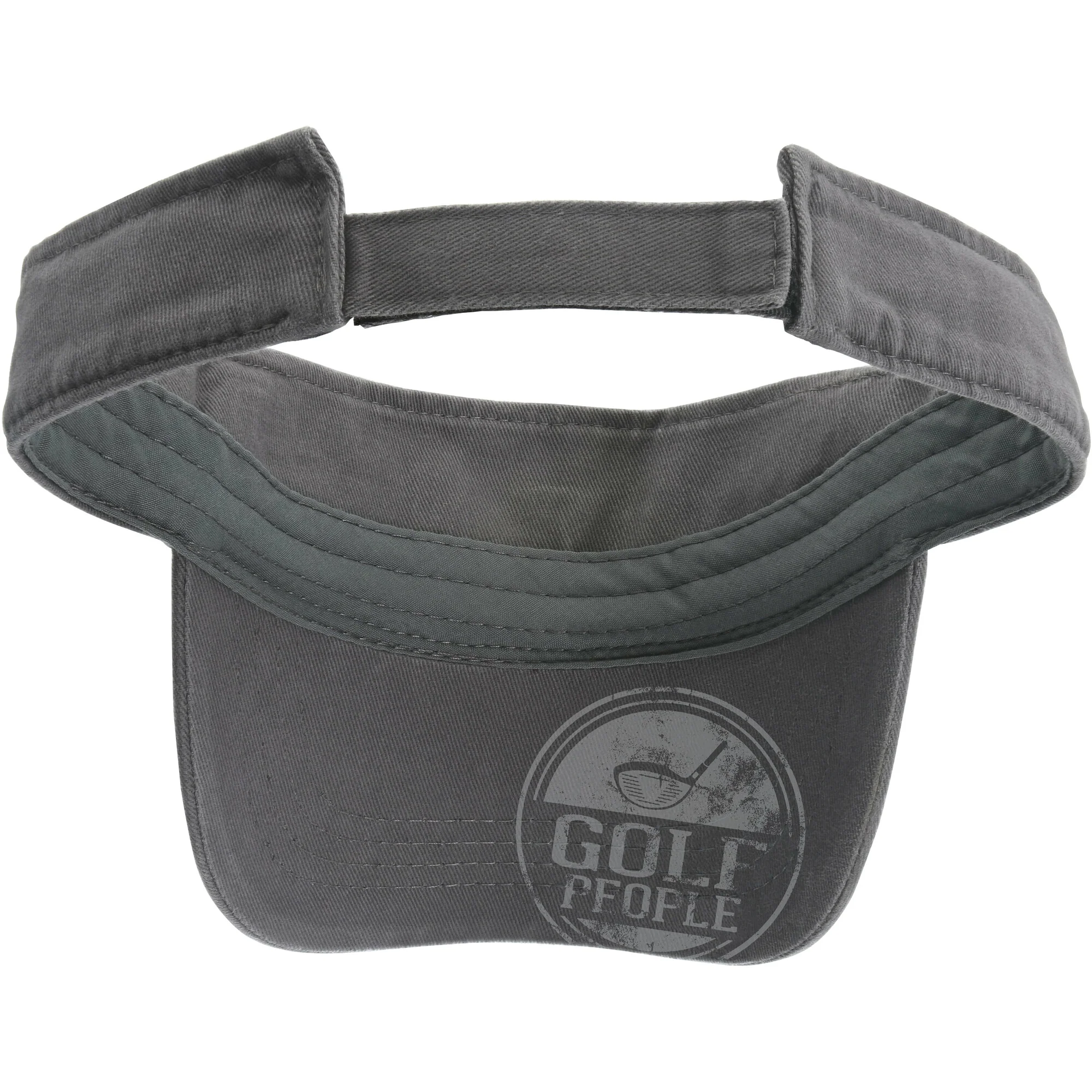 Golf People Dark Gray Adjustable Visor Hat - Image 6
