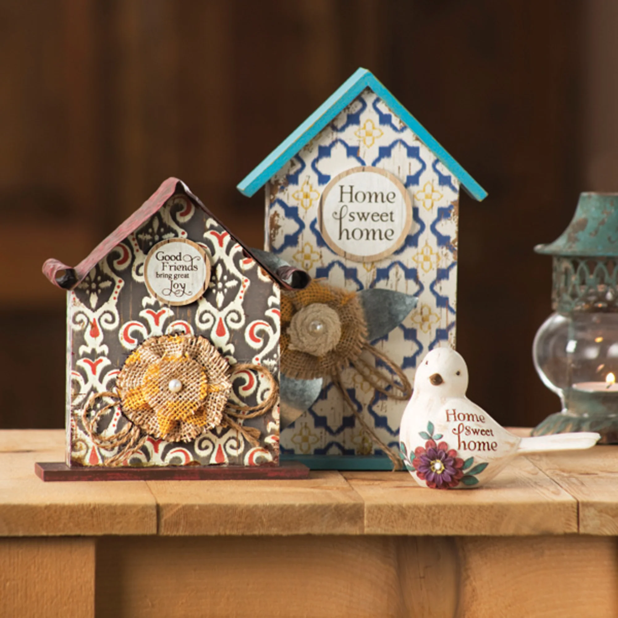 Good Friends 6.5" Birdhouse Plaque - Image 2