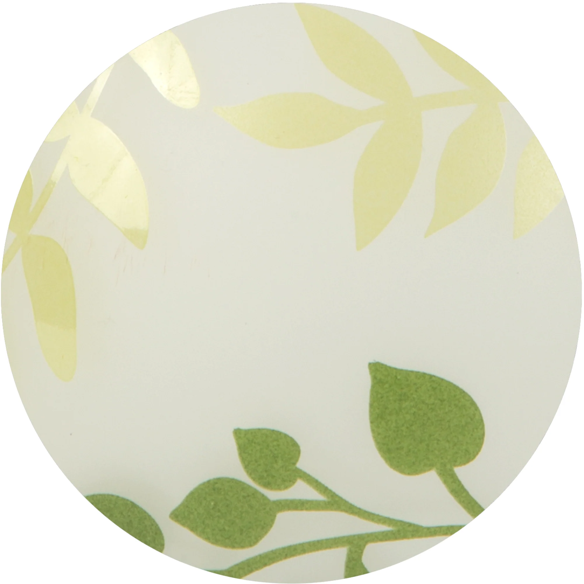 Green Fern 5" Round Votive Holder - Image 4