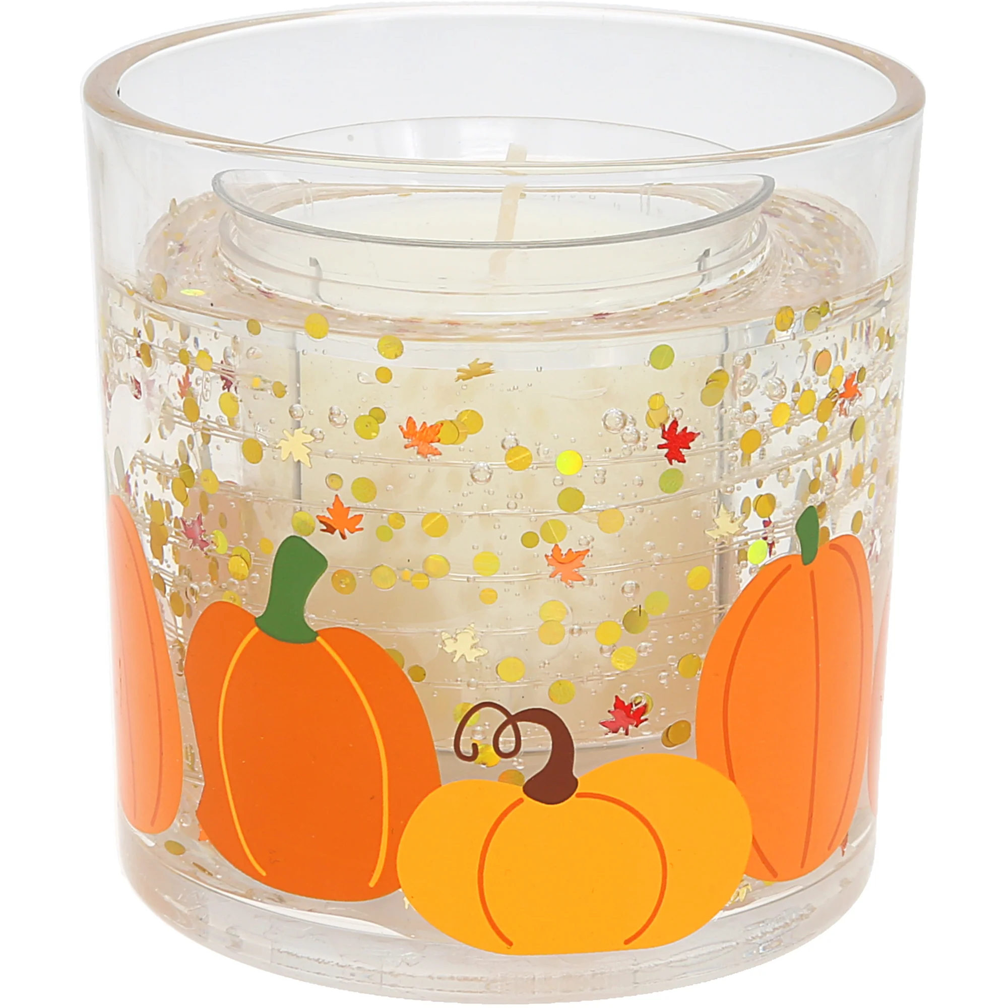 Harvest 5 oz Refillable Soy Wax Candle with LED Accents - Image 6