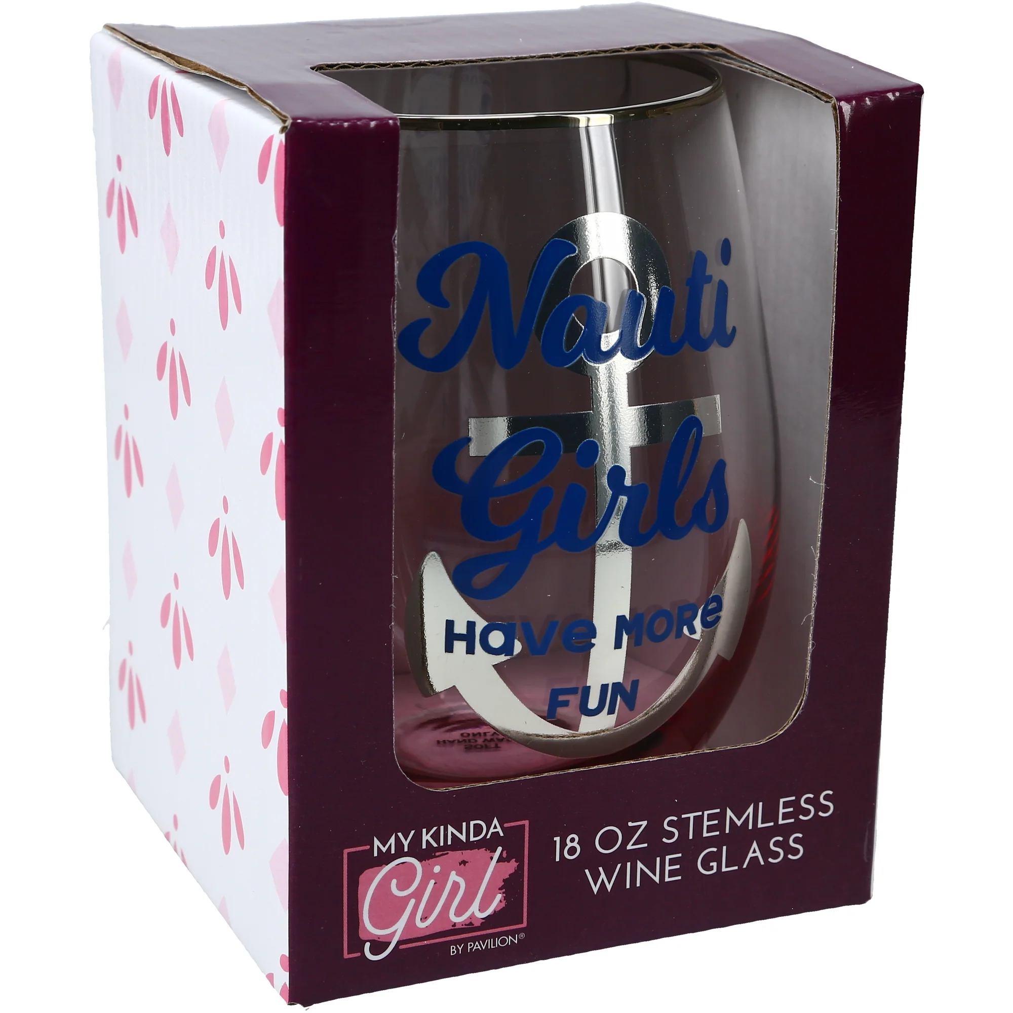 Have More Fun 18 oz Stemless Wine Glass - Image 9