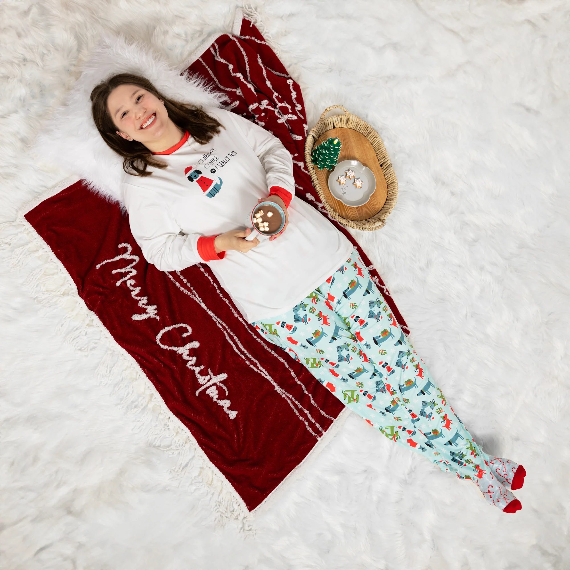 Holiday Dogs Small Unisex Lounge Pants - Image 35