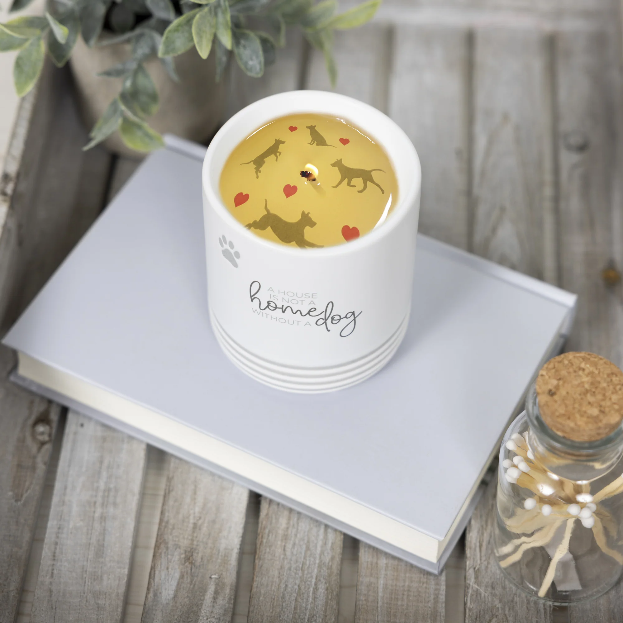 Home Dog - 10 oz - 100% Soy Wax Reveal Candle Scent: Tranquility - Image 2