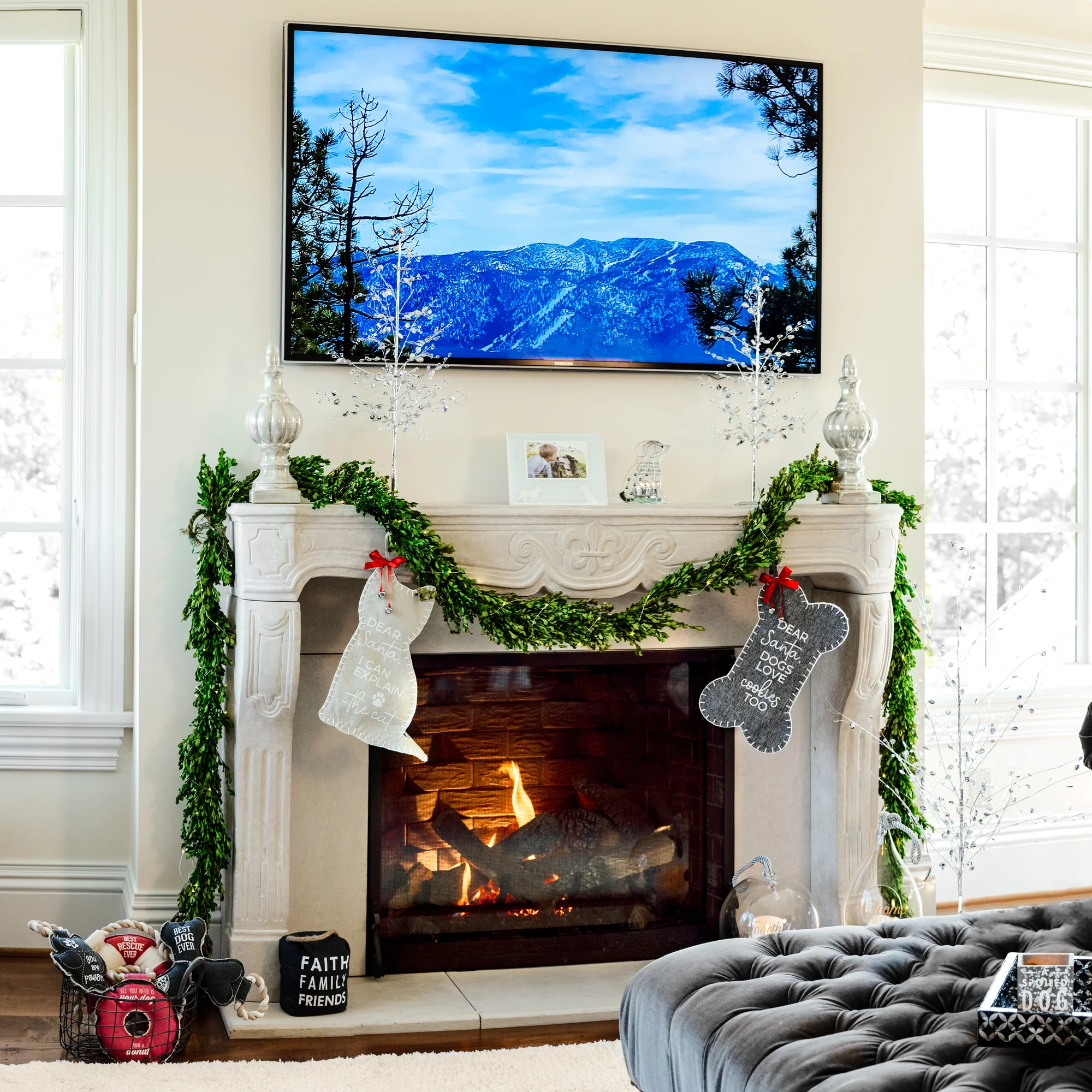 Iridescent 45" Decorative Gemmed Tree - Image 3