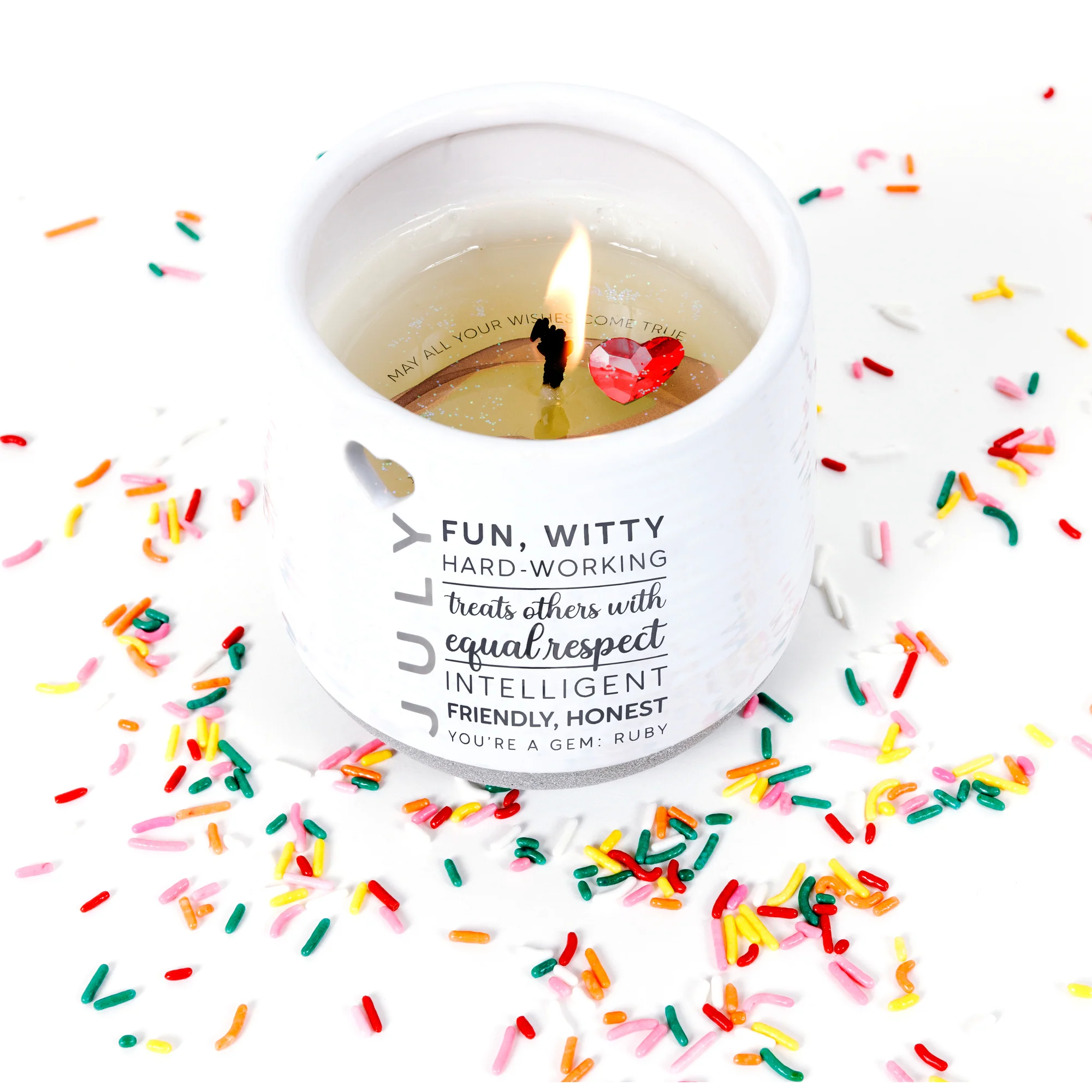 July 11 oz - 100% Soy Wax Reveal Candle with Birthstone Scent: Tranquility - Image 2