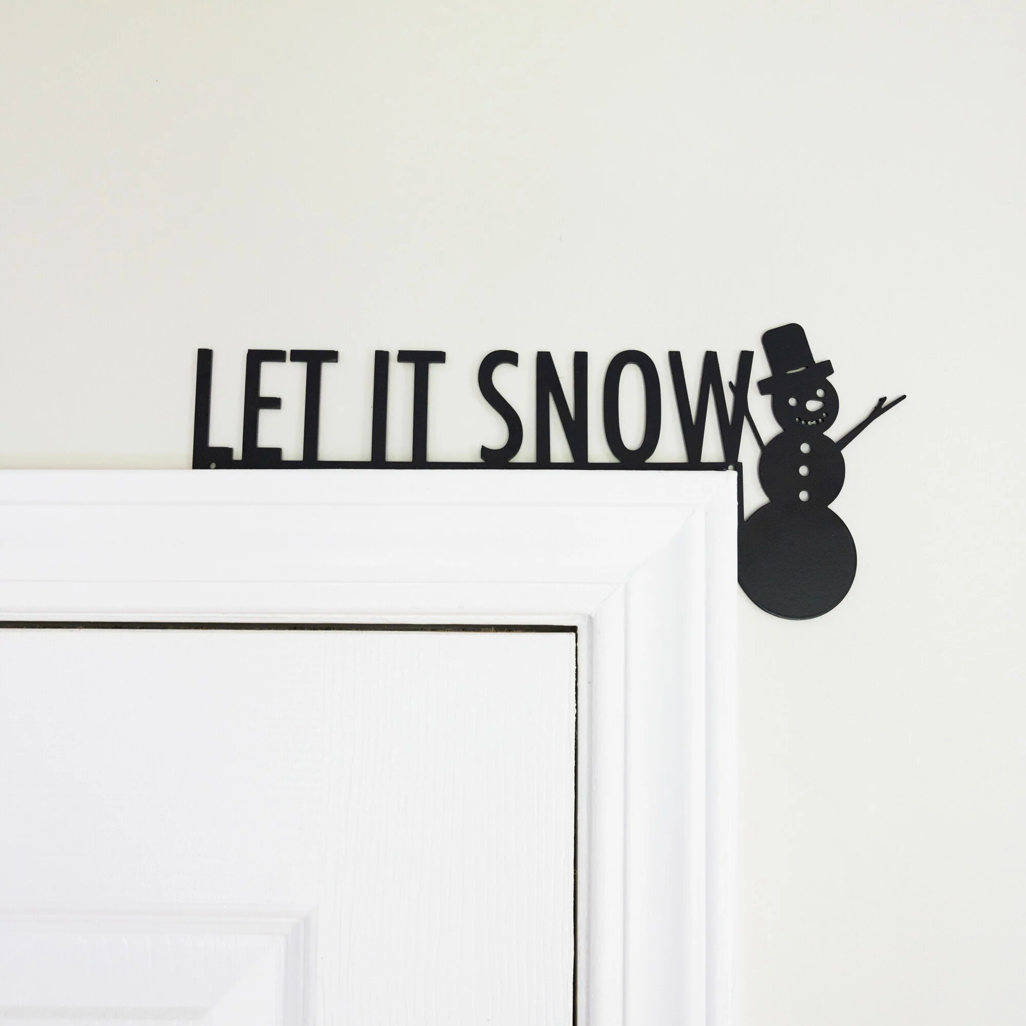 Let It Snow Metal Door Topper - Image 2