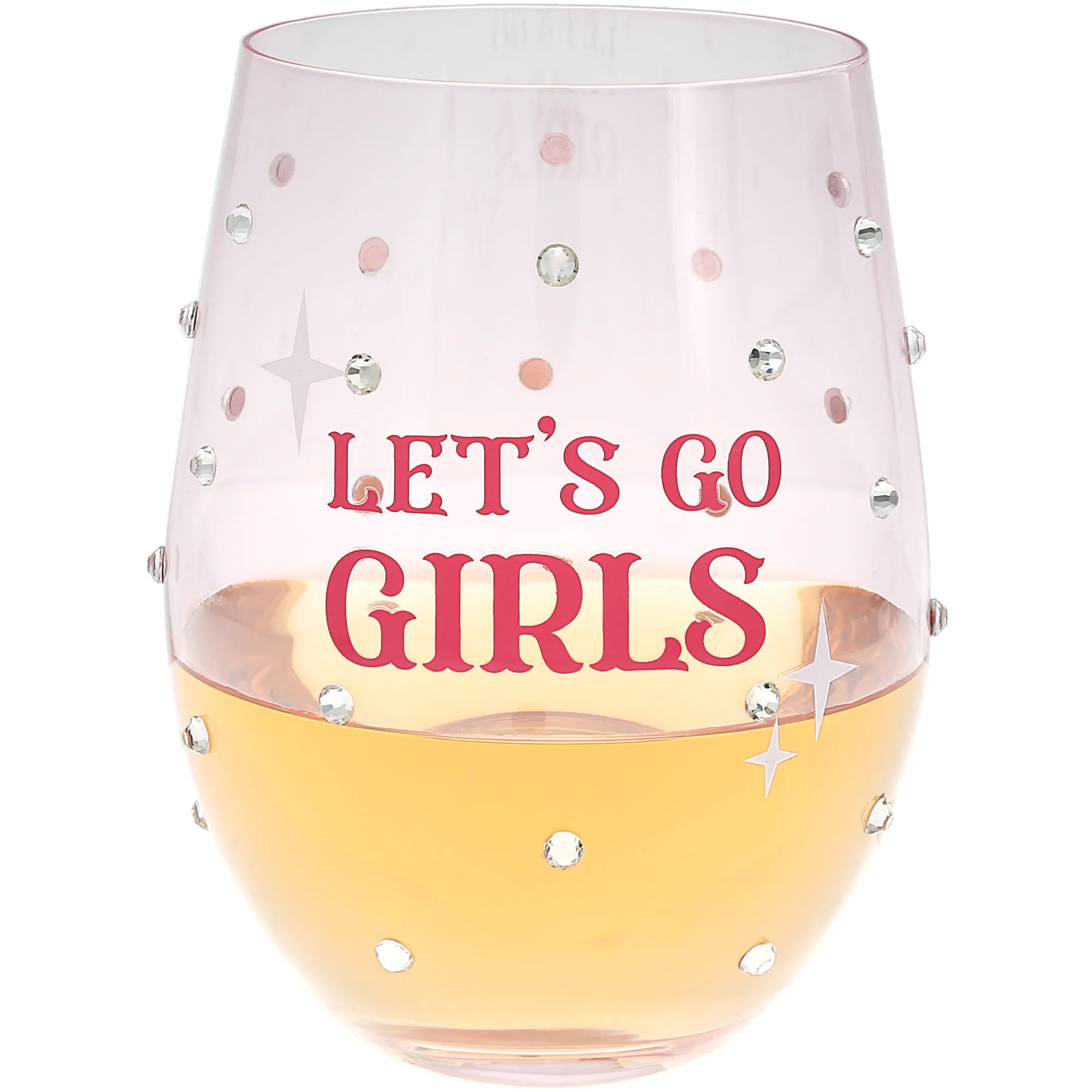 Let's Go Girls Gift Boxed 18 oz Stemless Wine Glass - Image 6