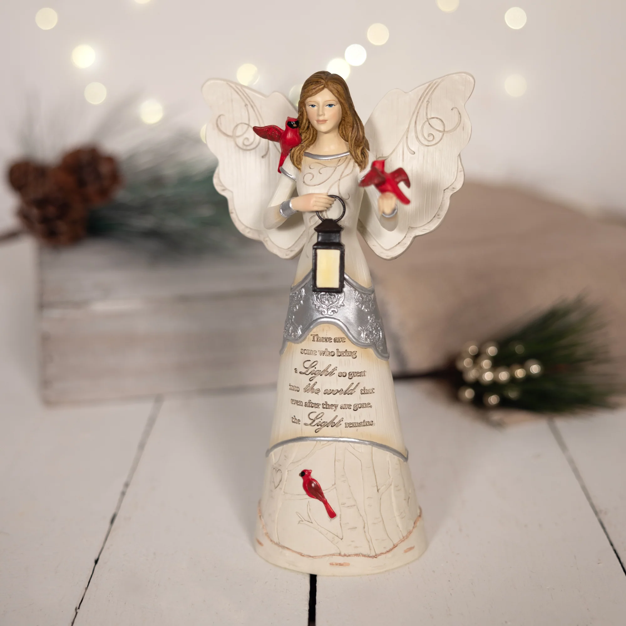 Light Remains 9" Angel Holding Lantern - Image 2
