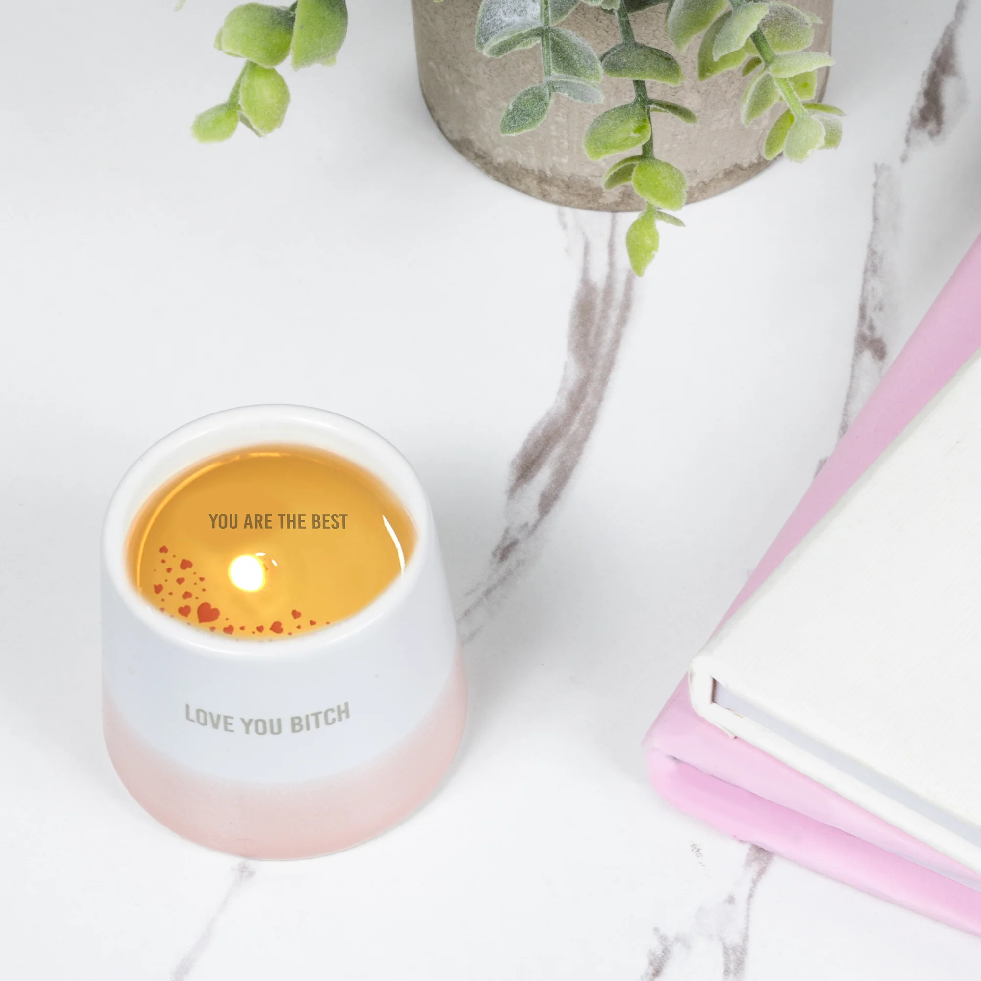 Love You Bitch 2 oz - 100% Soy Wax Reveal Candle Scent: Tranquility - Image 2
