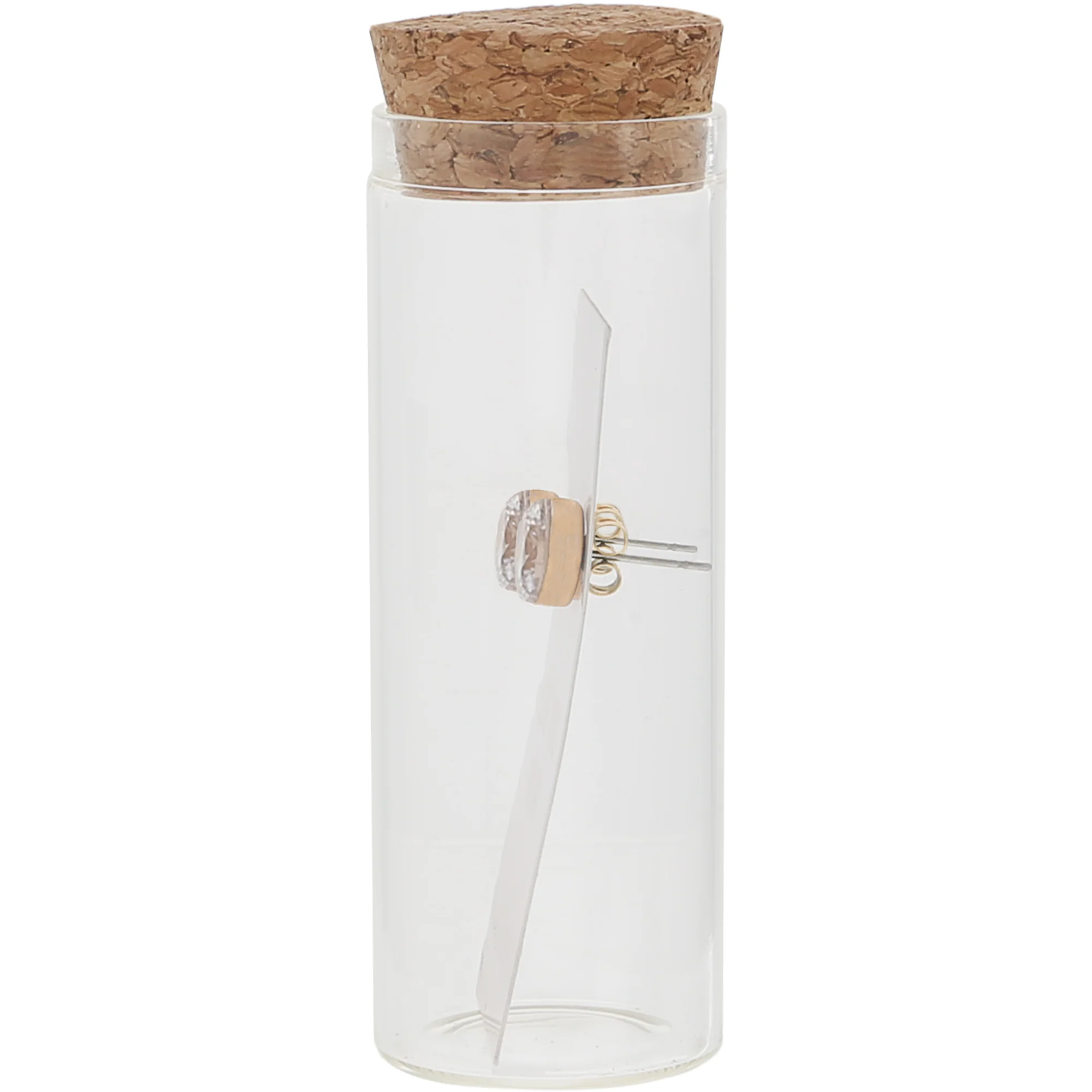 Love You Daughter 14K Gold Plated Earring in a Bottle - Image 5