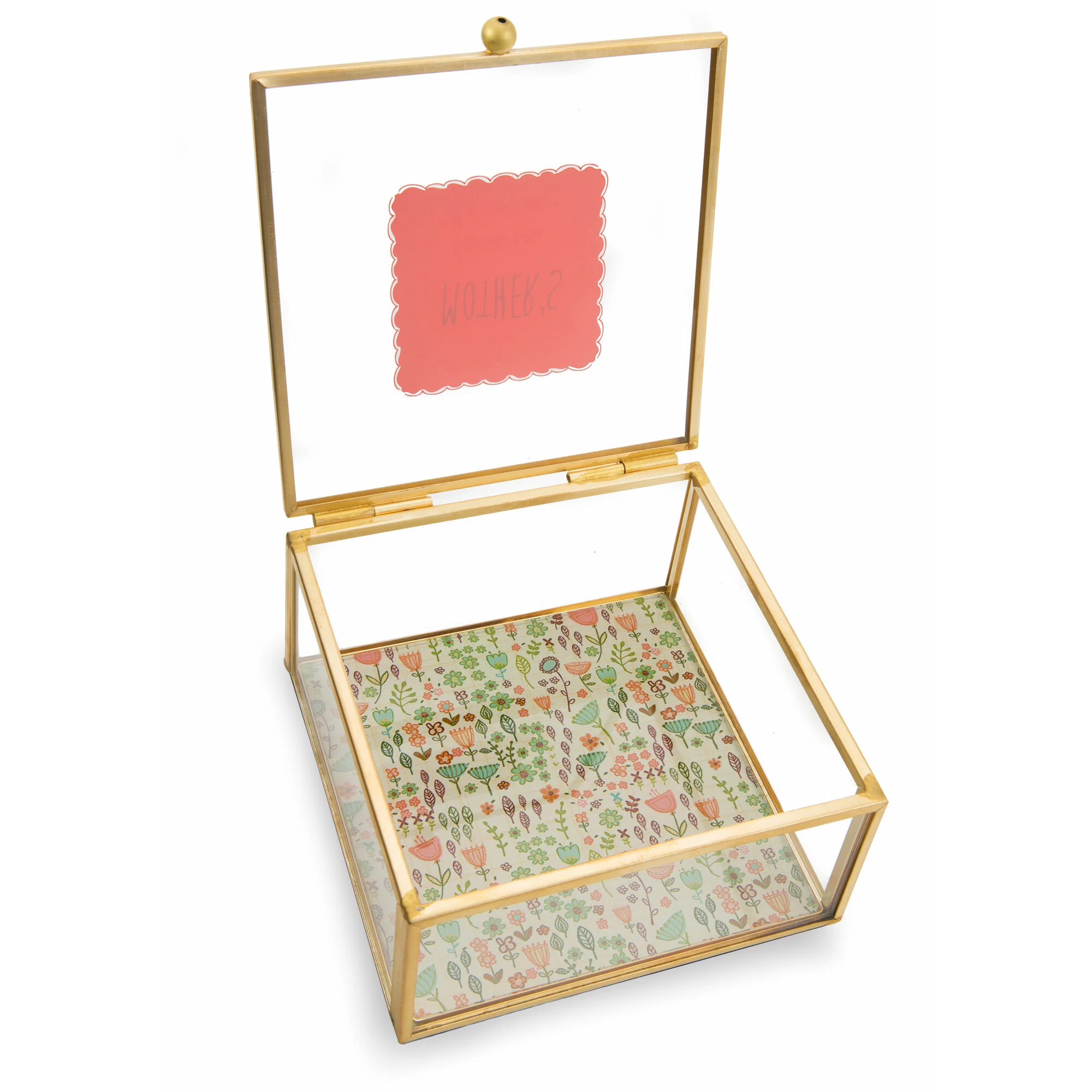 Mother 4.25" x 4.25" Glass Keepsake Box - Image 3