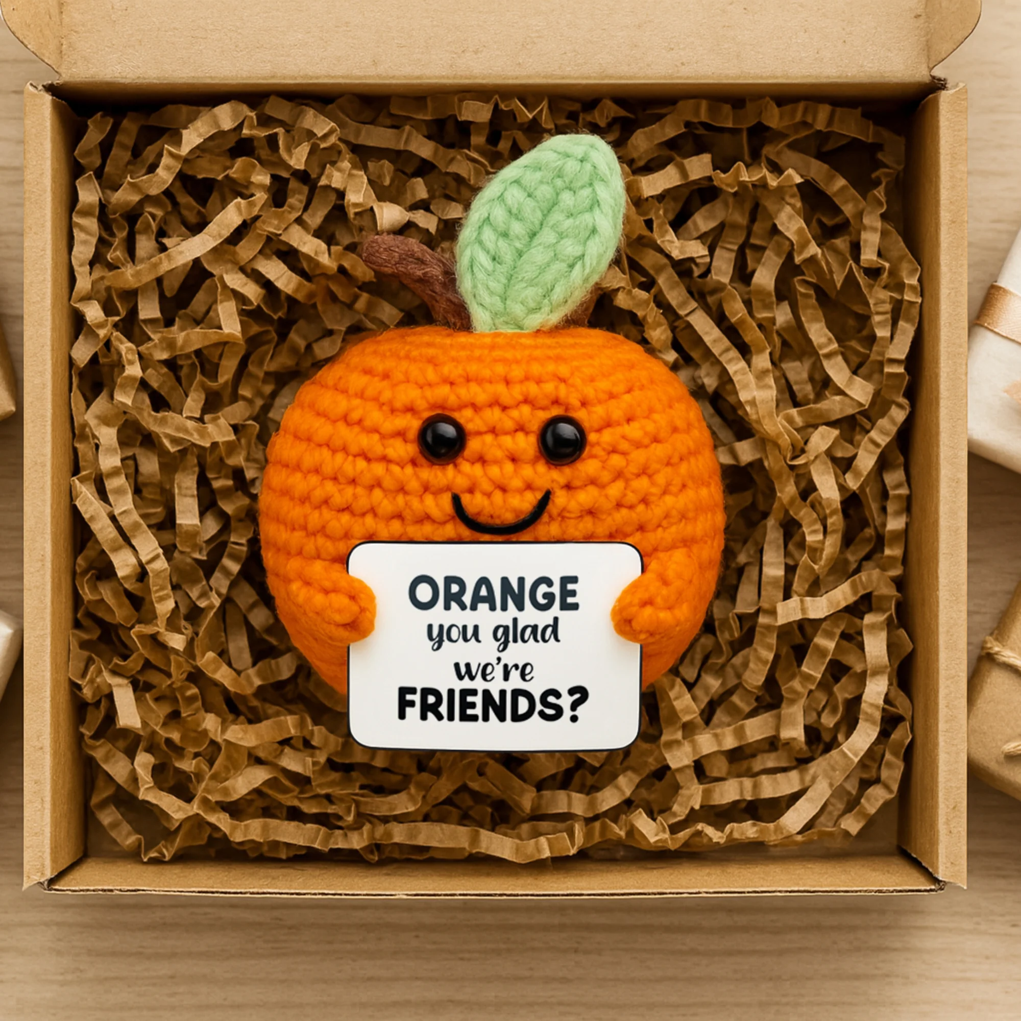 Orange Crocheted Mini - Image 4