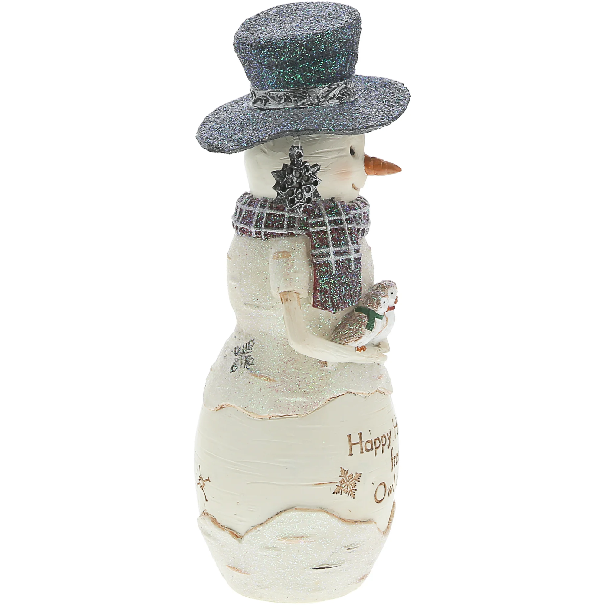 Owl Holidays 6" Snowman Holding Owls - Image 5
