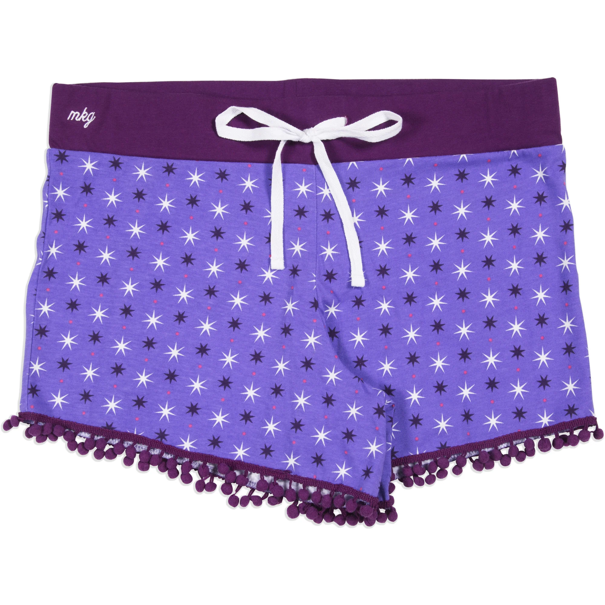 Party Girl S Purple Ladies Lounge Shorts - Image 6