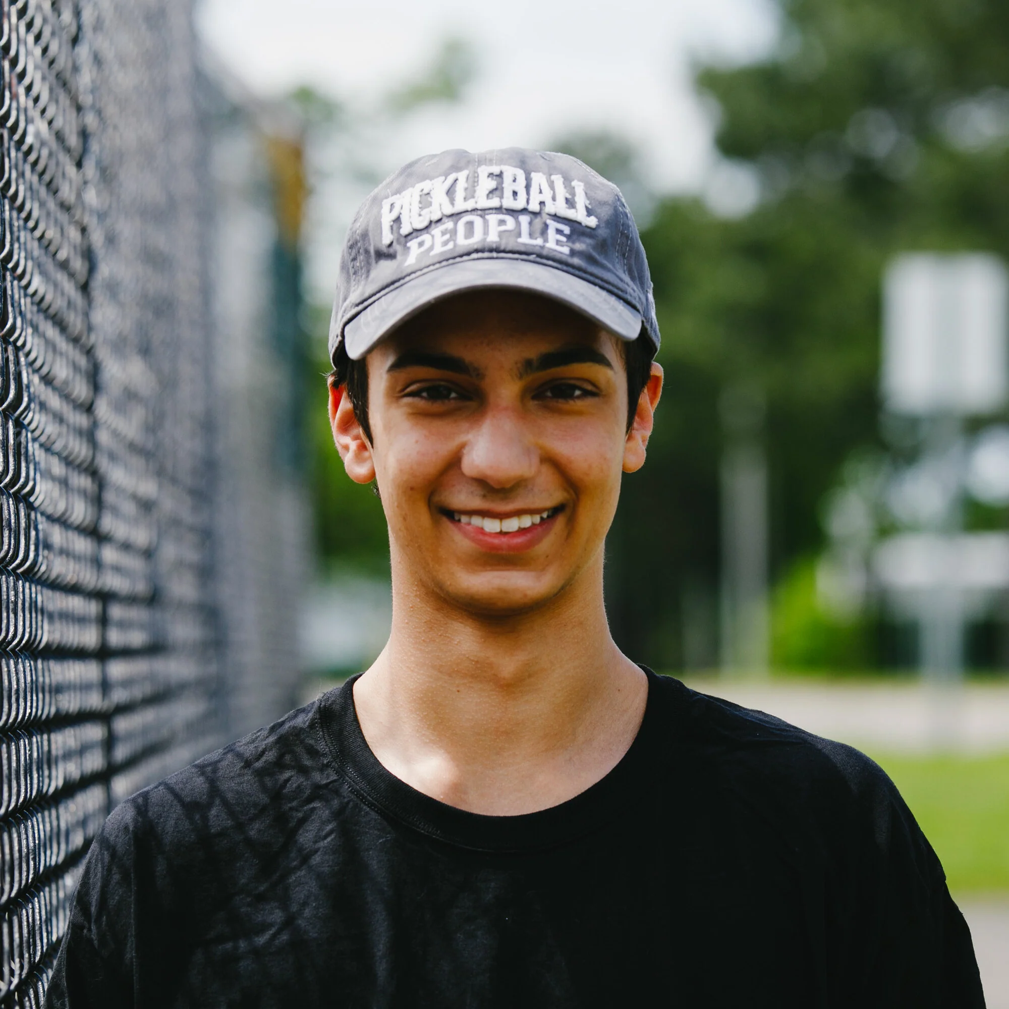 Pickleball People Dark Gray Adjustable Hat - Image 2